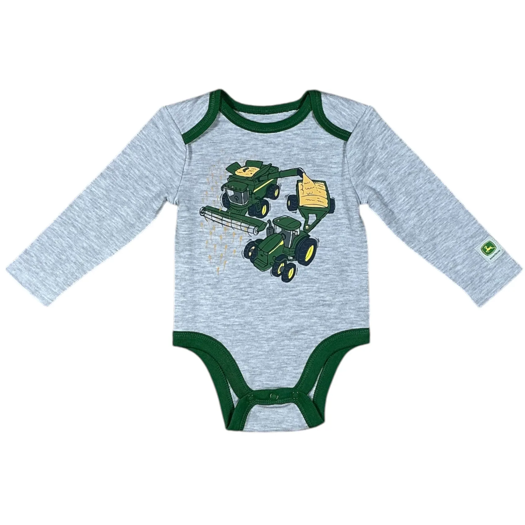 Infant Tractor and Combine Long Sleeve Bodyshirt