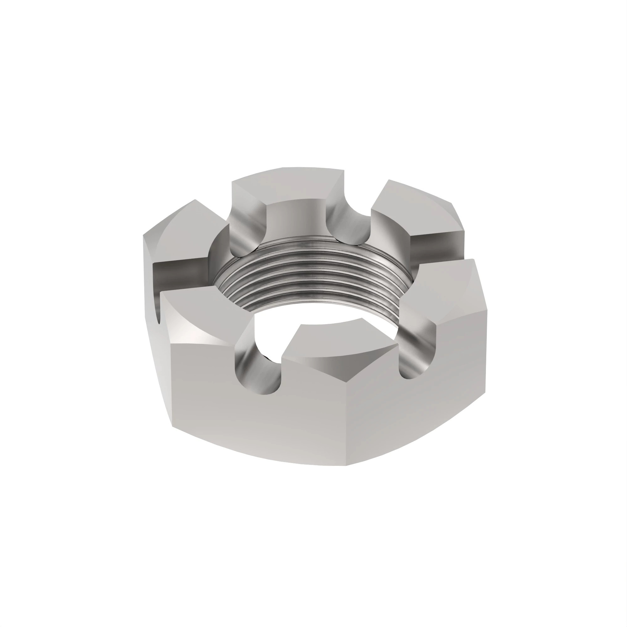 NUT, METRIC, THIN HEX SLOTTED