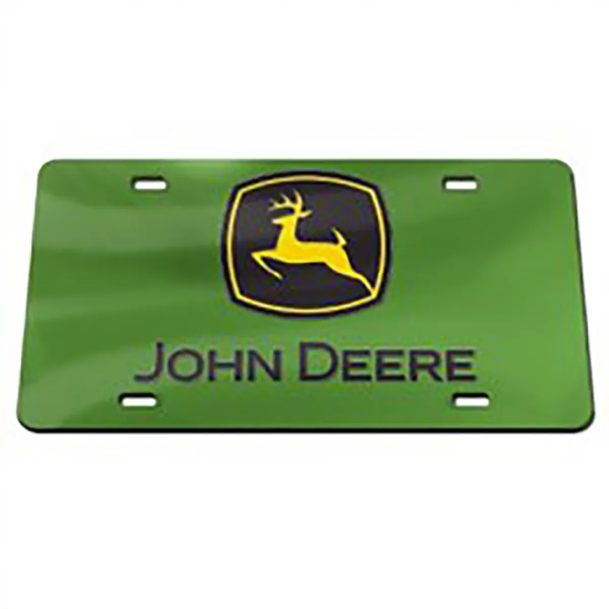 "Green Trademark Logo License Plate"