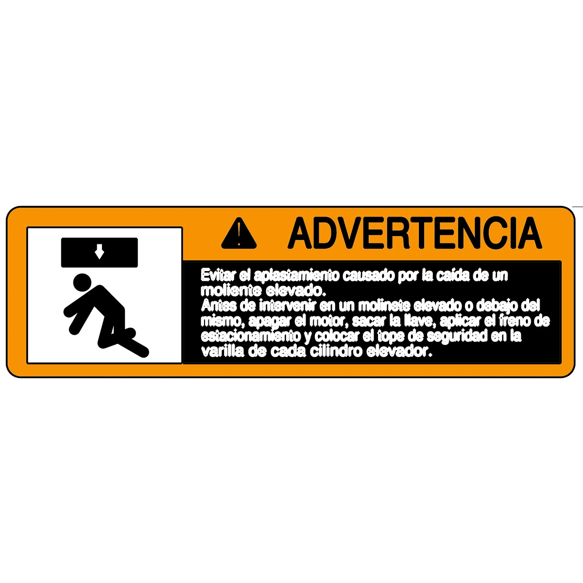 Label, Safety, Reel Service Stop, S