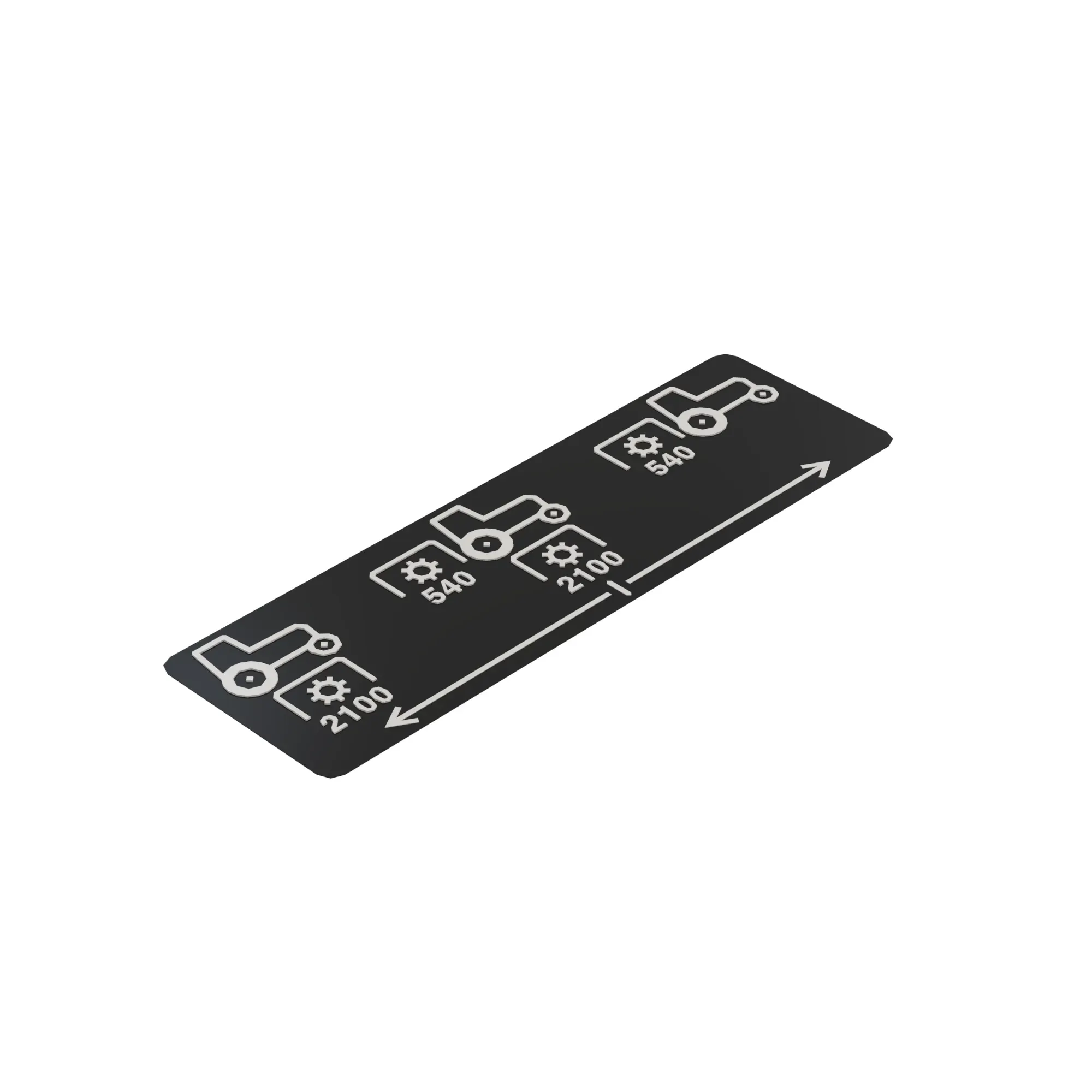 John Deere PTO Selector Label - LVU33300