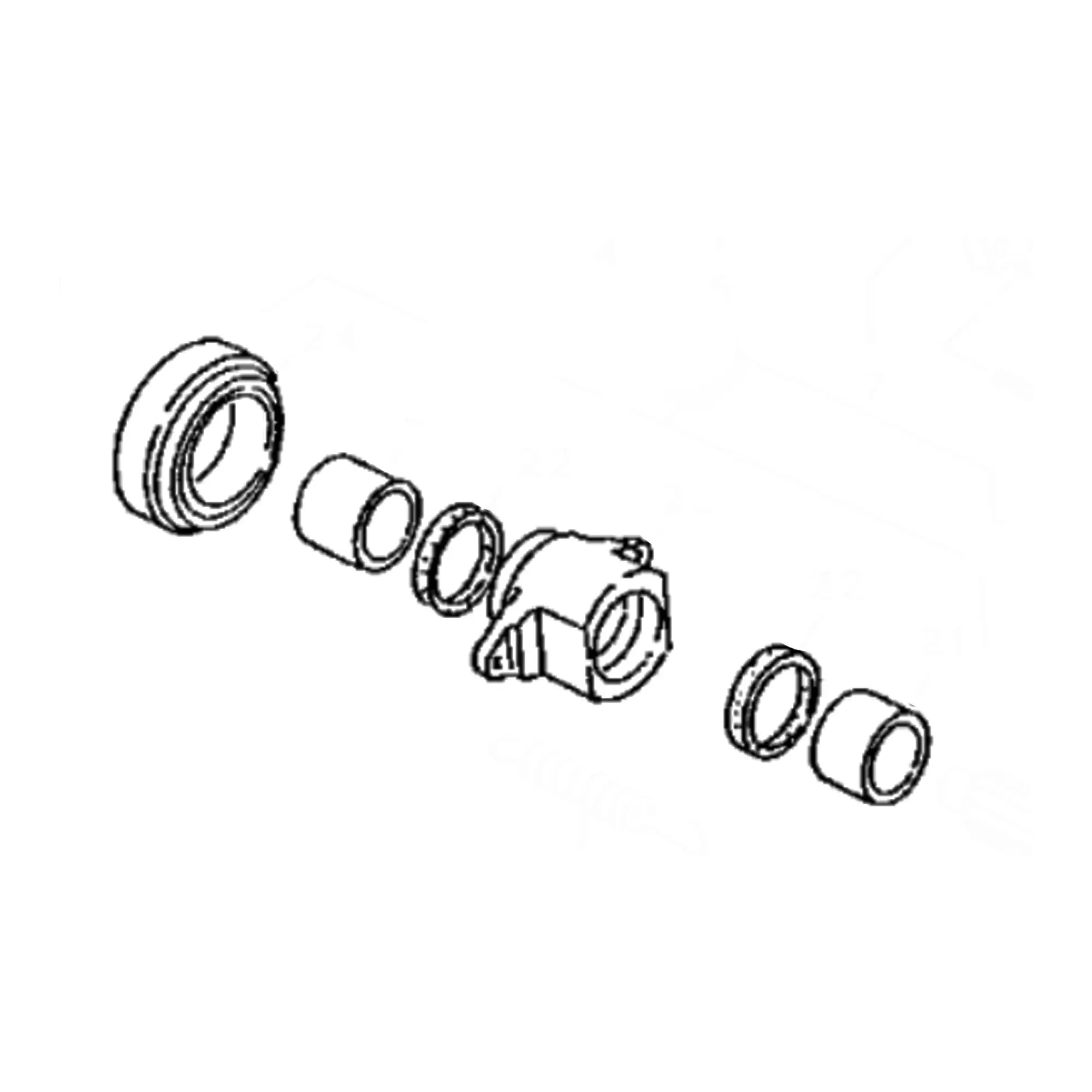 John Deere Clutch Disk Sleeve Bearing Kit - AM877477