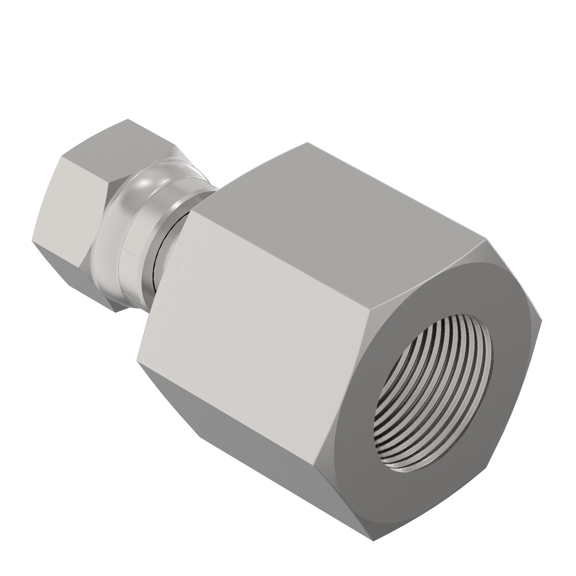 ADAPTER, 
FEMALE -8 ORFS TO FEMALE -12 ORB