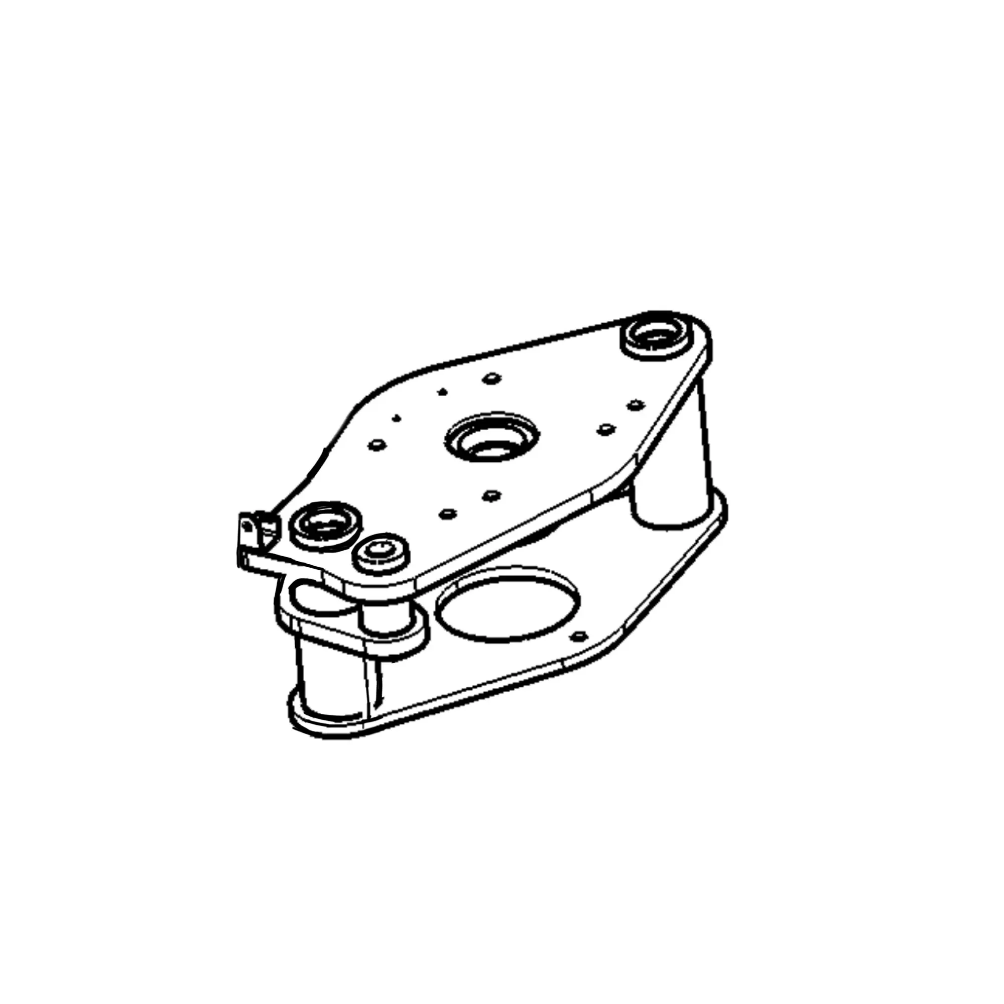 John Deere Hagie Right Side Air Bag Lower Plate - 5HG360701
