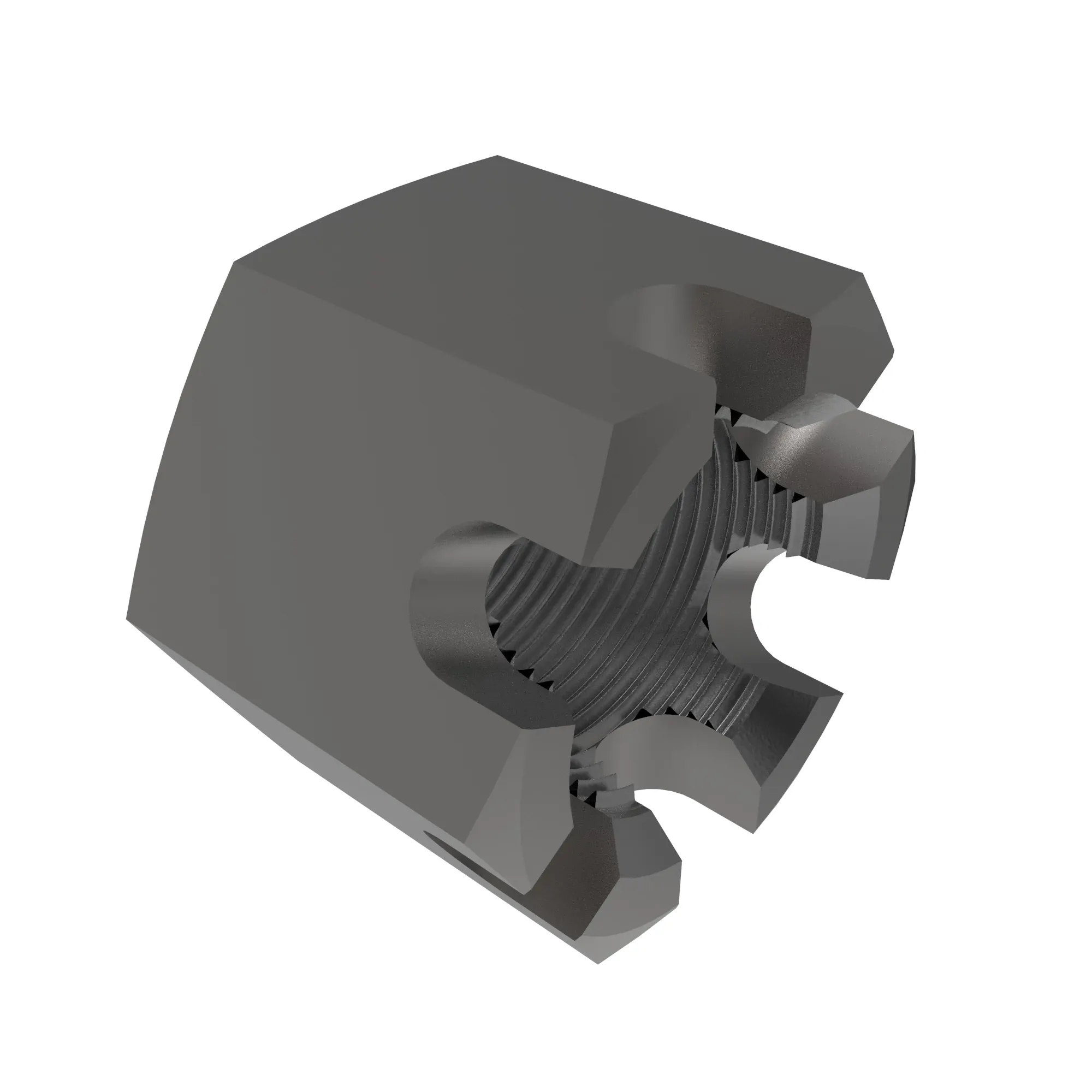 NUT, HEX THICK SLOTTED