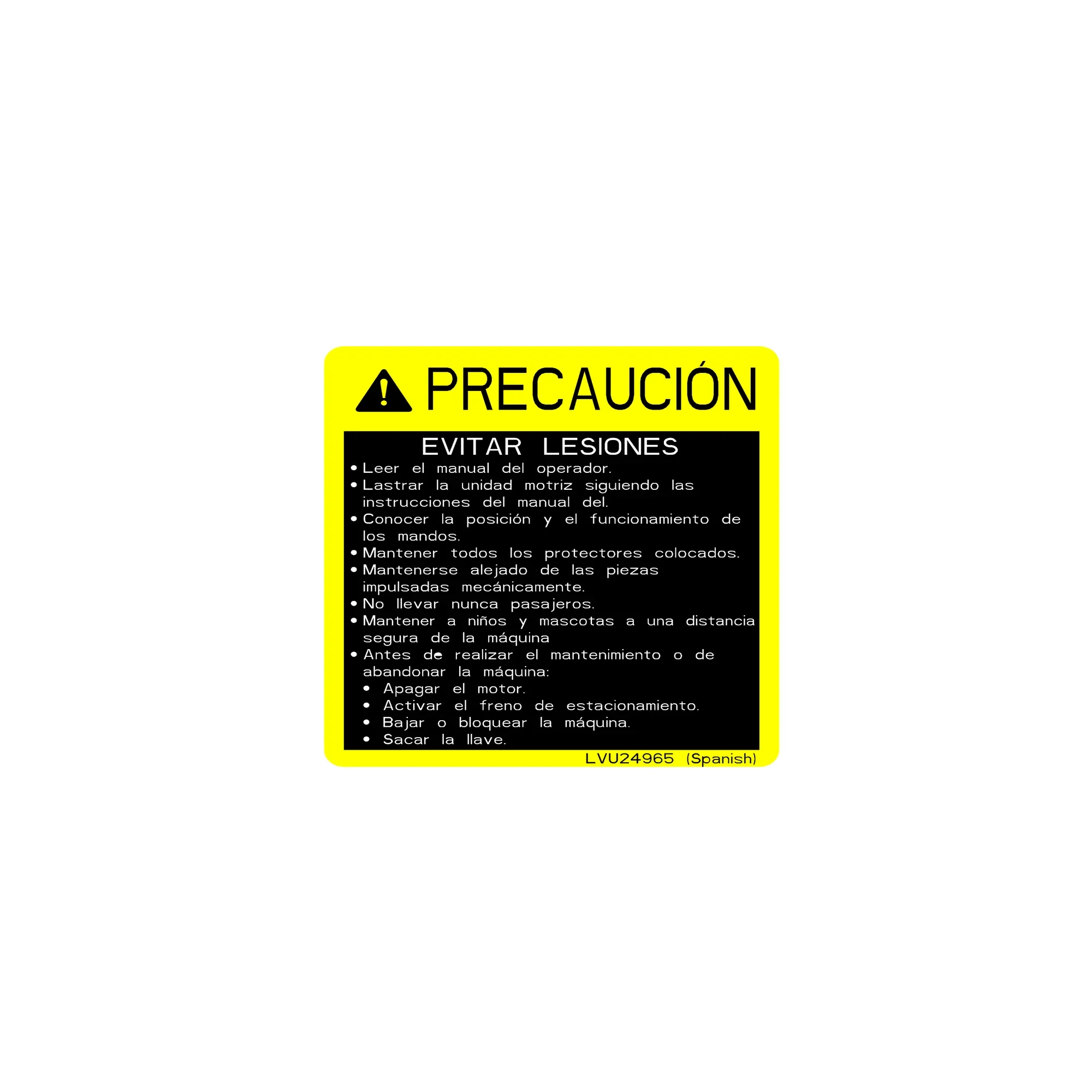 John Deere Label - LVU24965