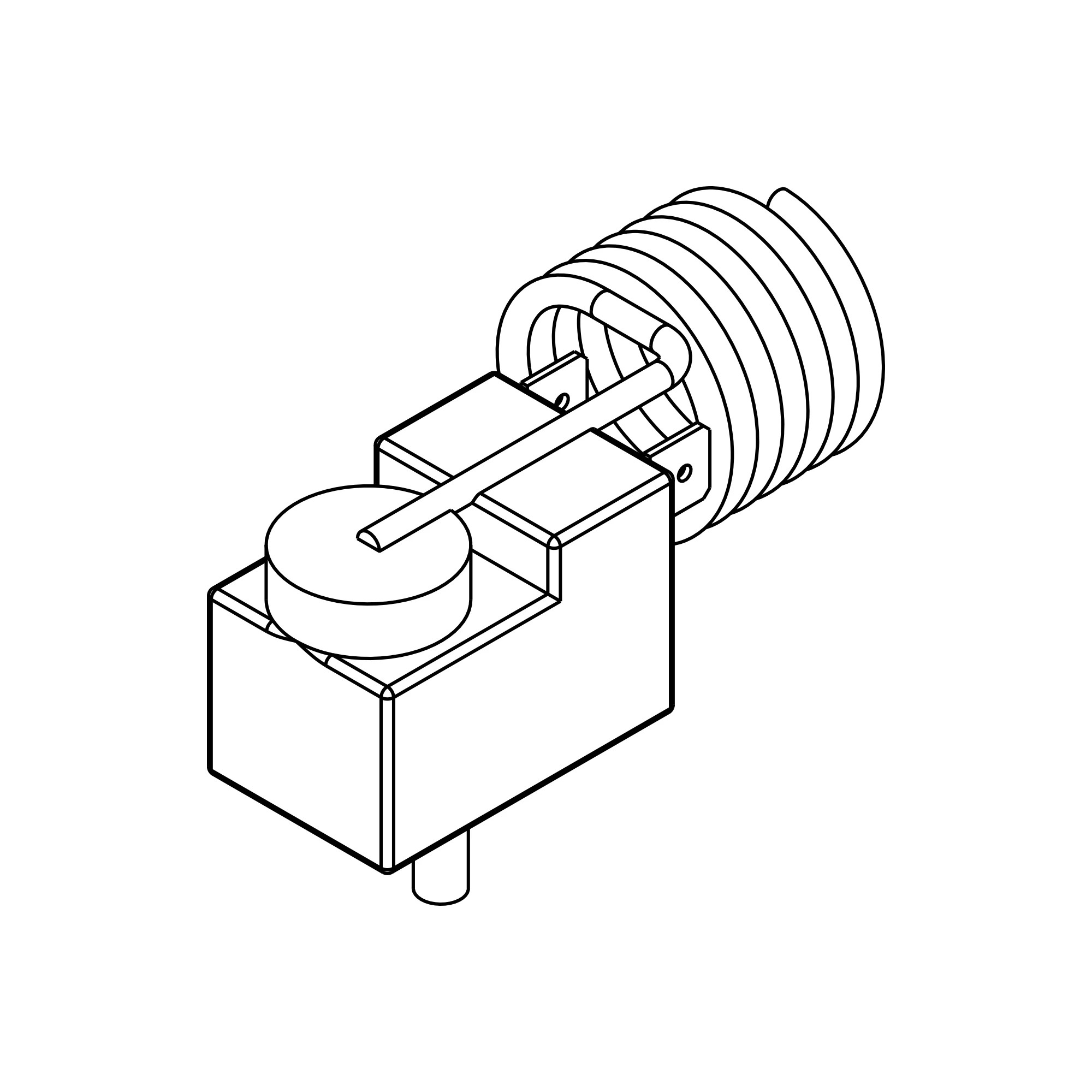 John Deere Cab Frame Panel Thermostat - HXE45063