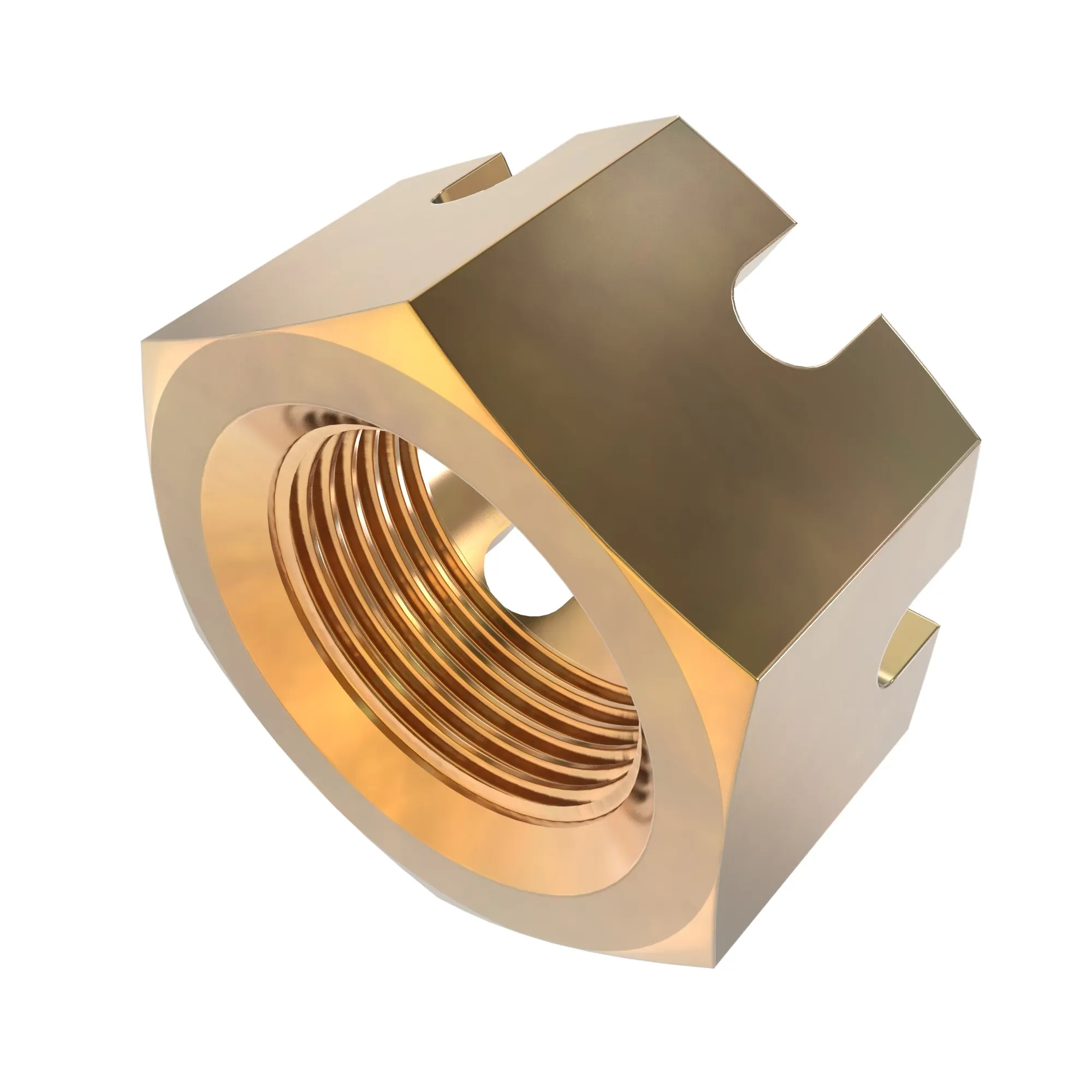 John Deere Hexagonal Slotted Nut, 7/8" - 14H875