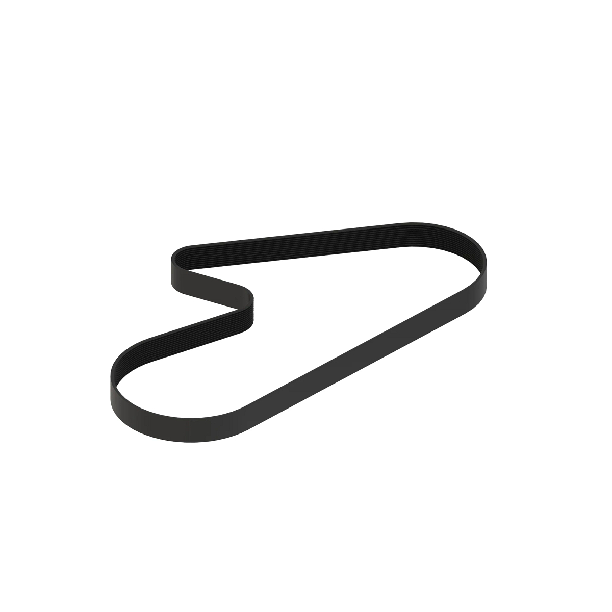 John Deere 12PK Section Engine Fan Drive V-Belt, Effective Length 1780.0 mm (70.1 inch) - DZ119640