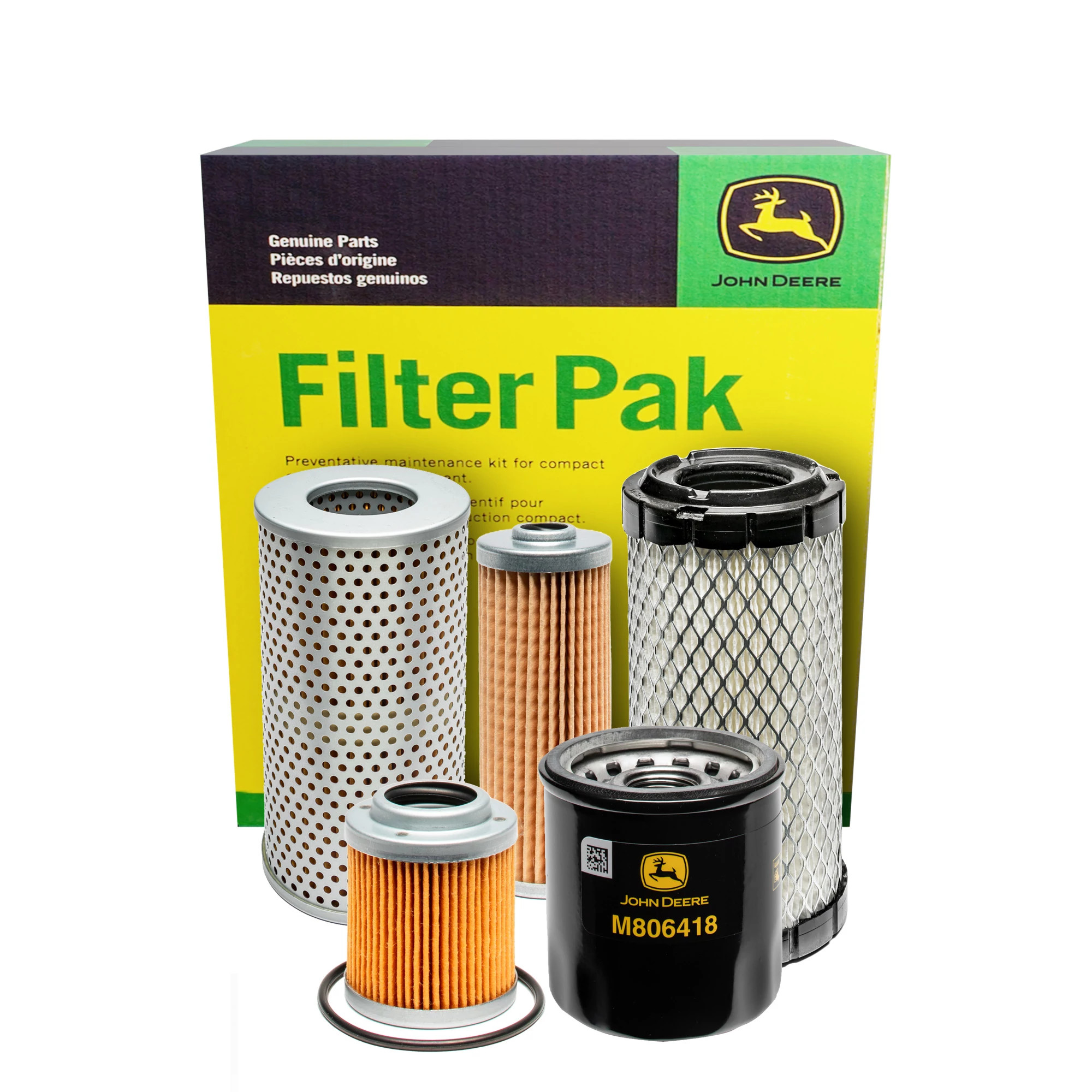 John Deere 1000 Hour Filter Pak for Compact Construction - AT534484