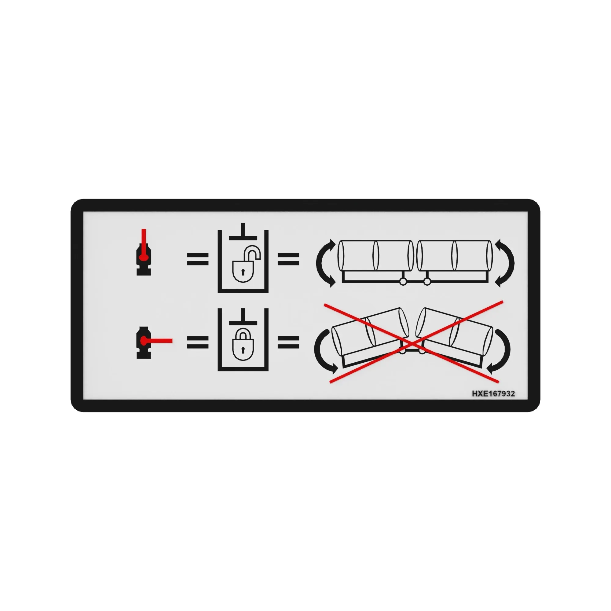 John Deere Safety Sign - HXE167932