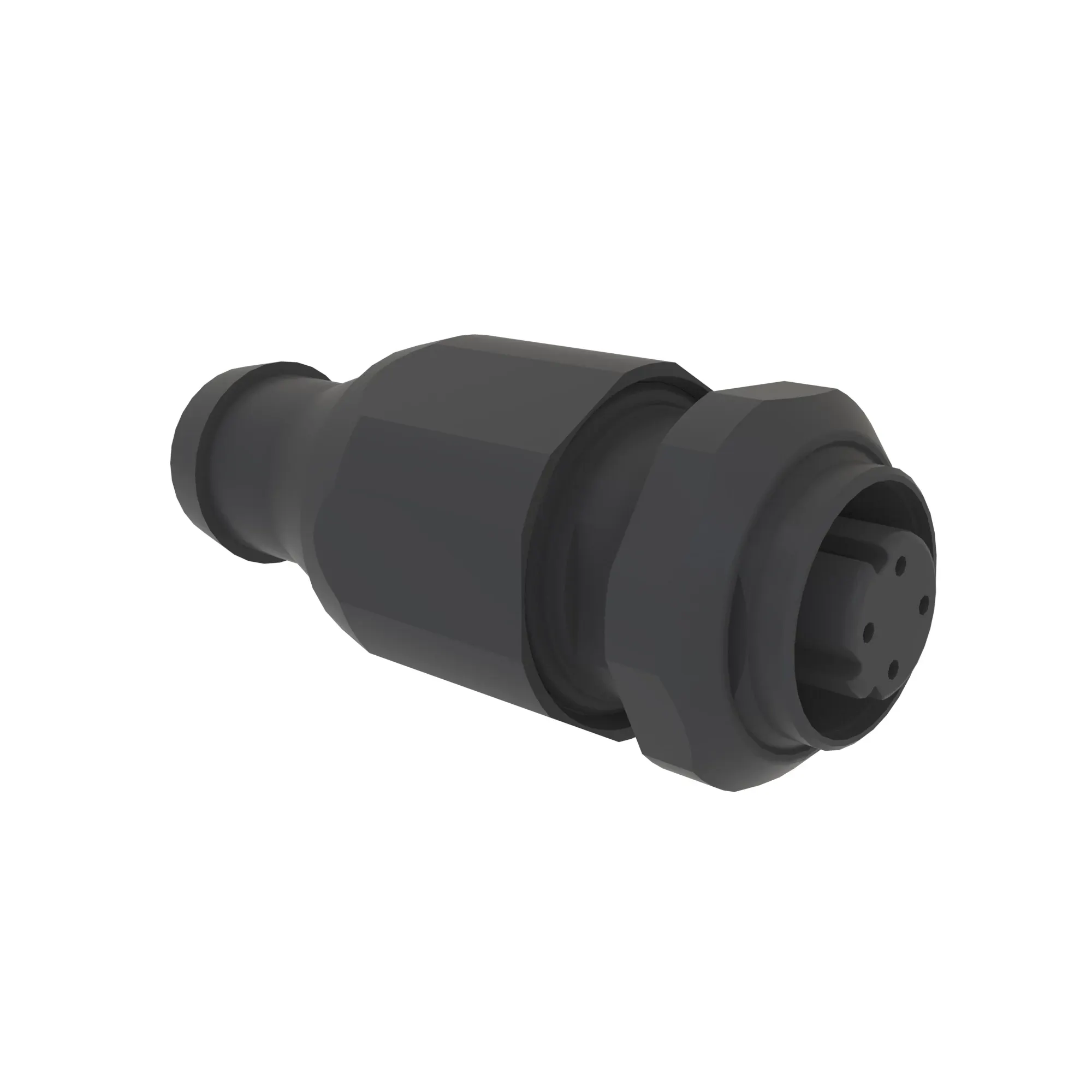 Conn Turck Fksded 4W Fs Blk Plstc