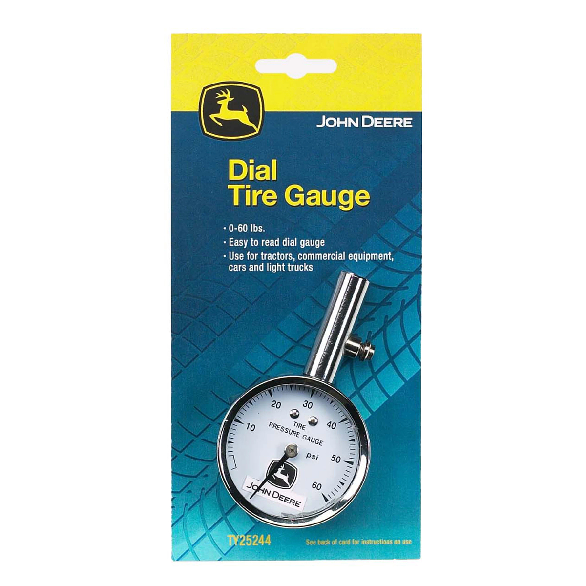 John Deere Dial Tire Pressure Gauge - TY25244