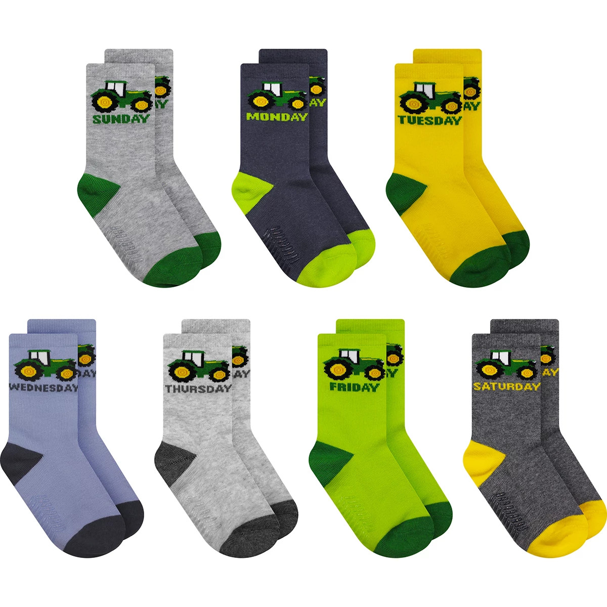 Kids 7 Pack - Days of the Week Socks