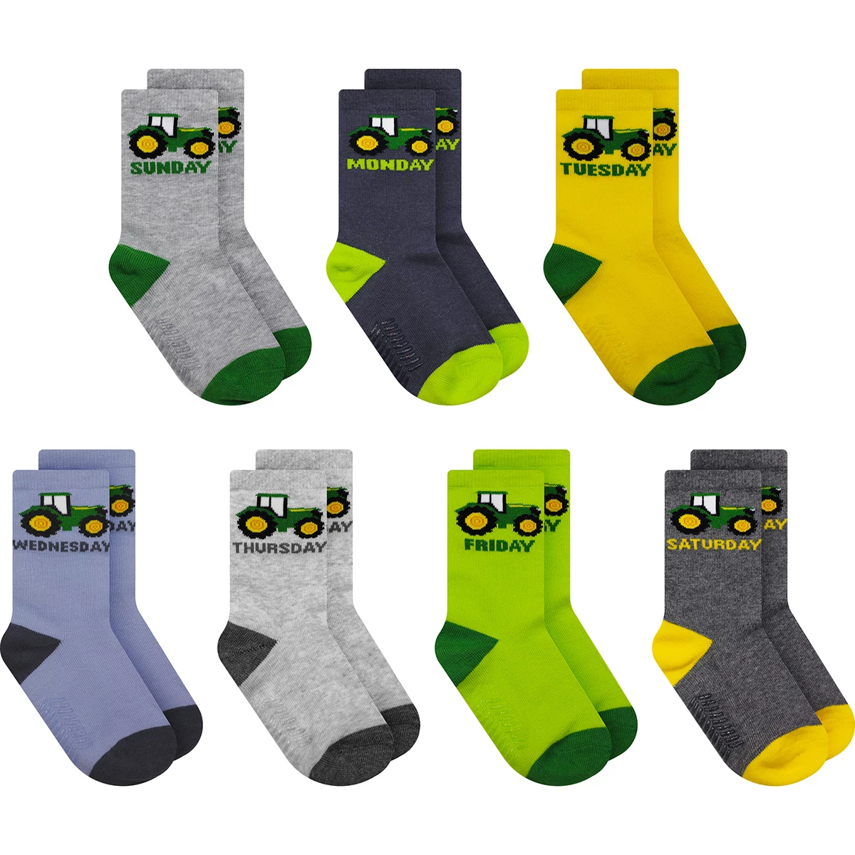 Kids 7 Pack - Days of the Week Socks