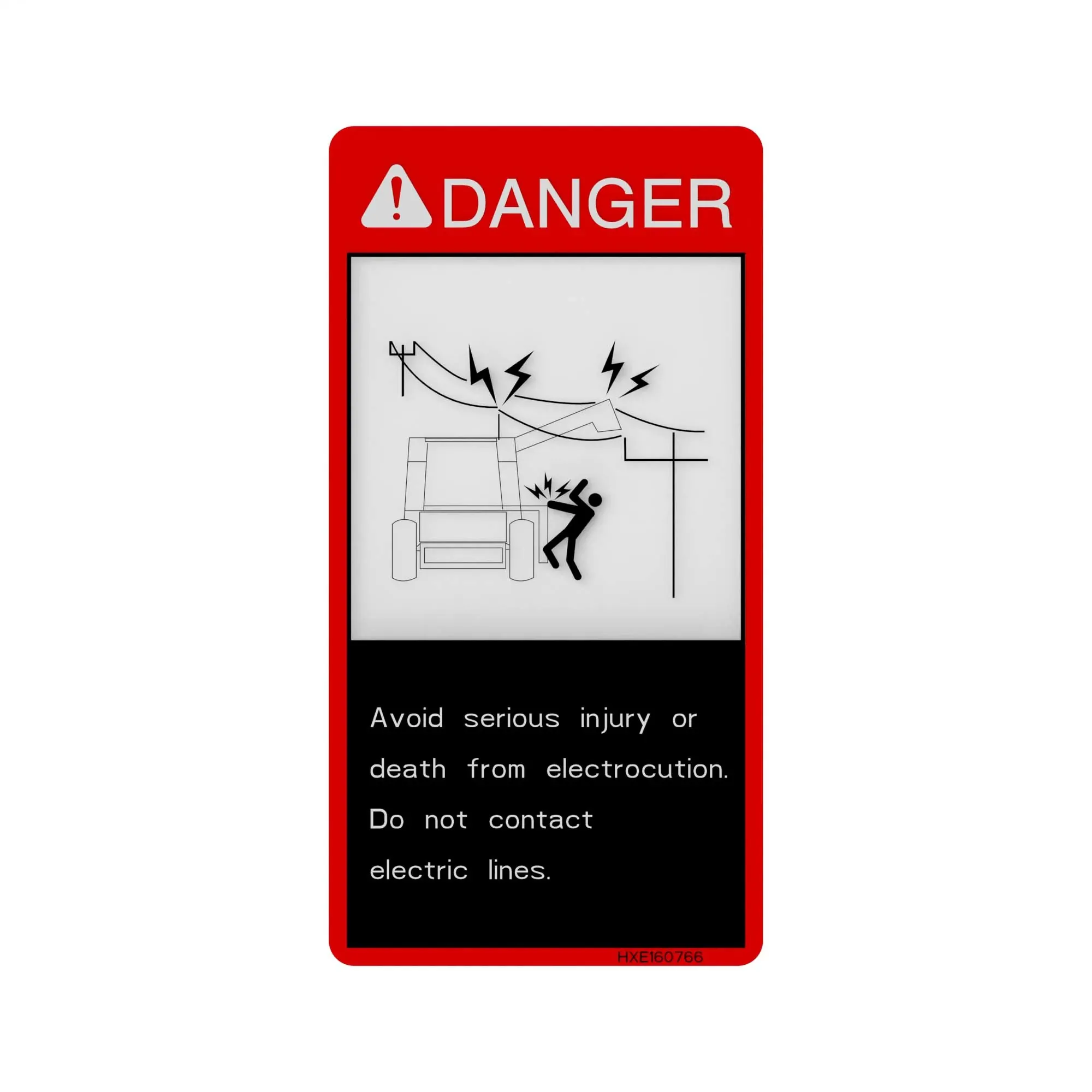 John Deere Power Line Decal Label - HXE160766