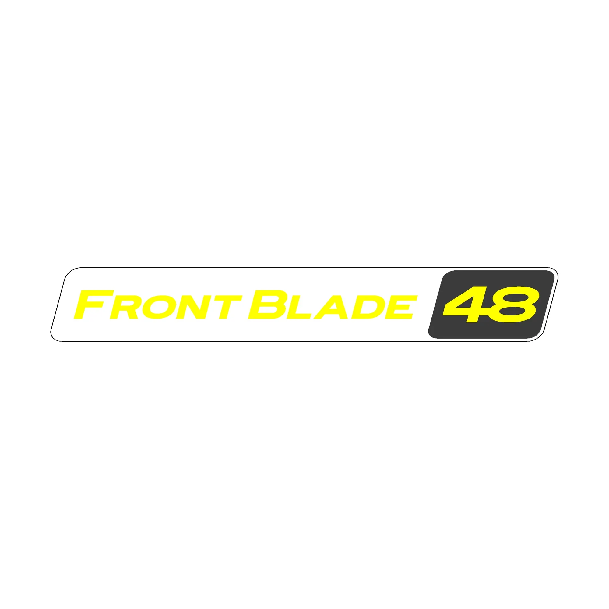 Label, 48" Front Blade