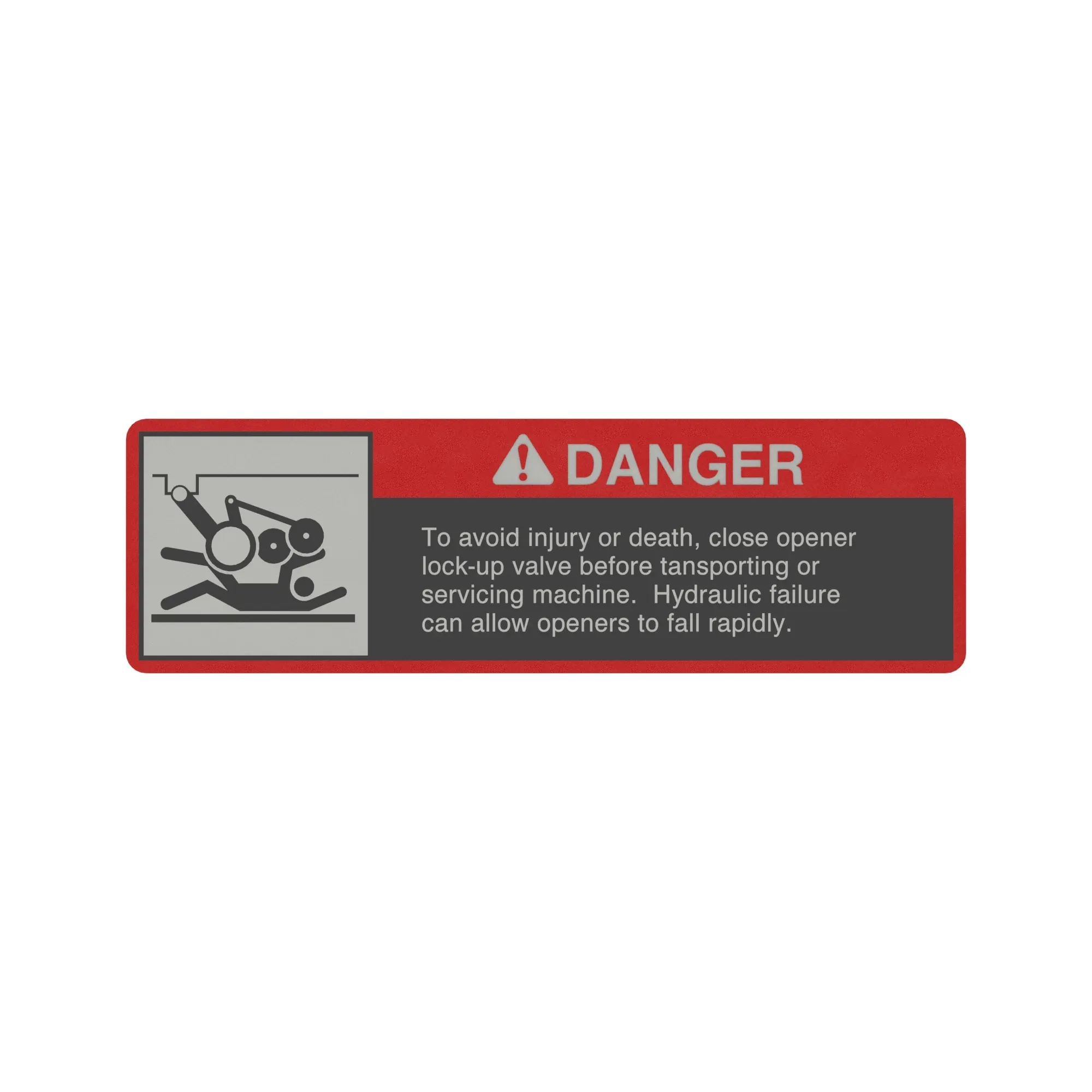 John Deere Safety Label, English - N280987