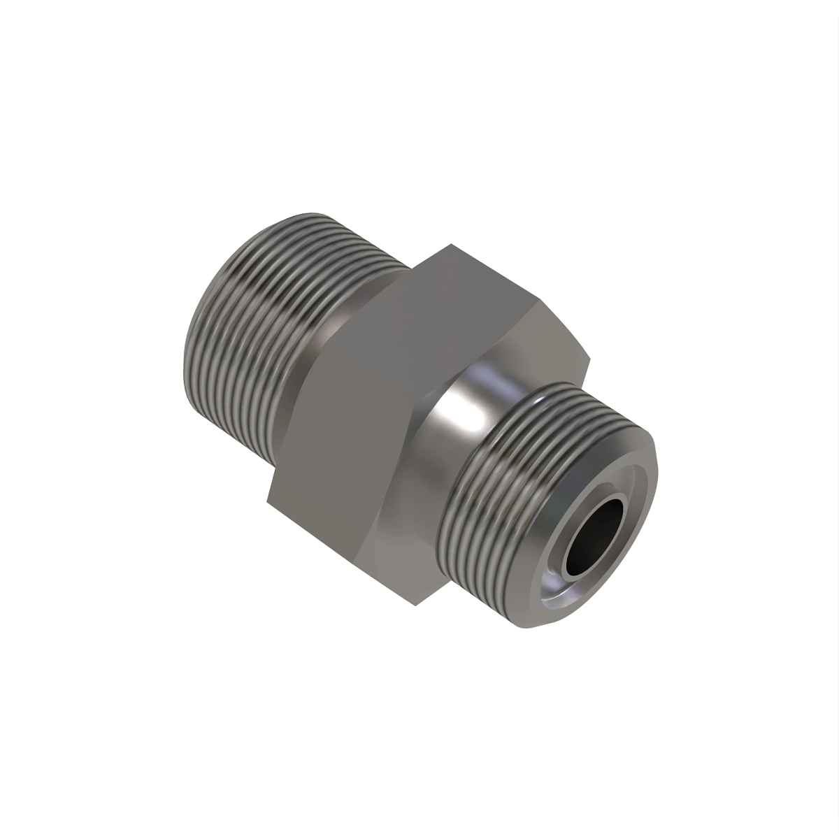 STUD STRAIGHT, ORFS W/METRIC HEX