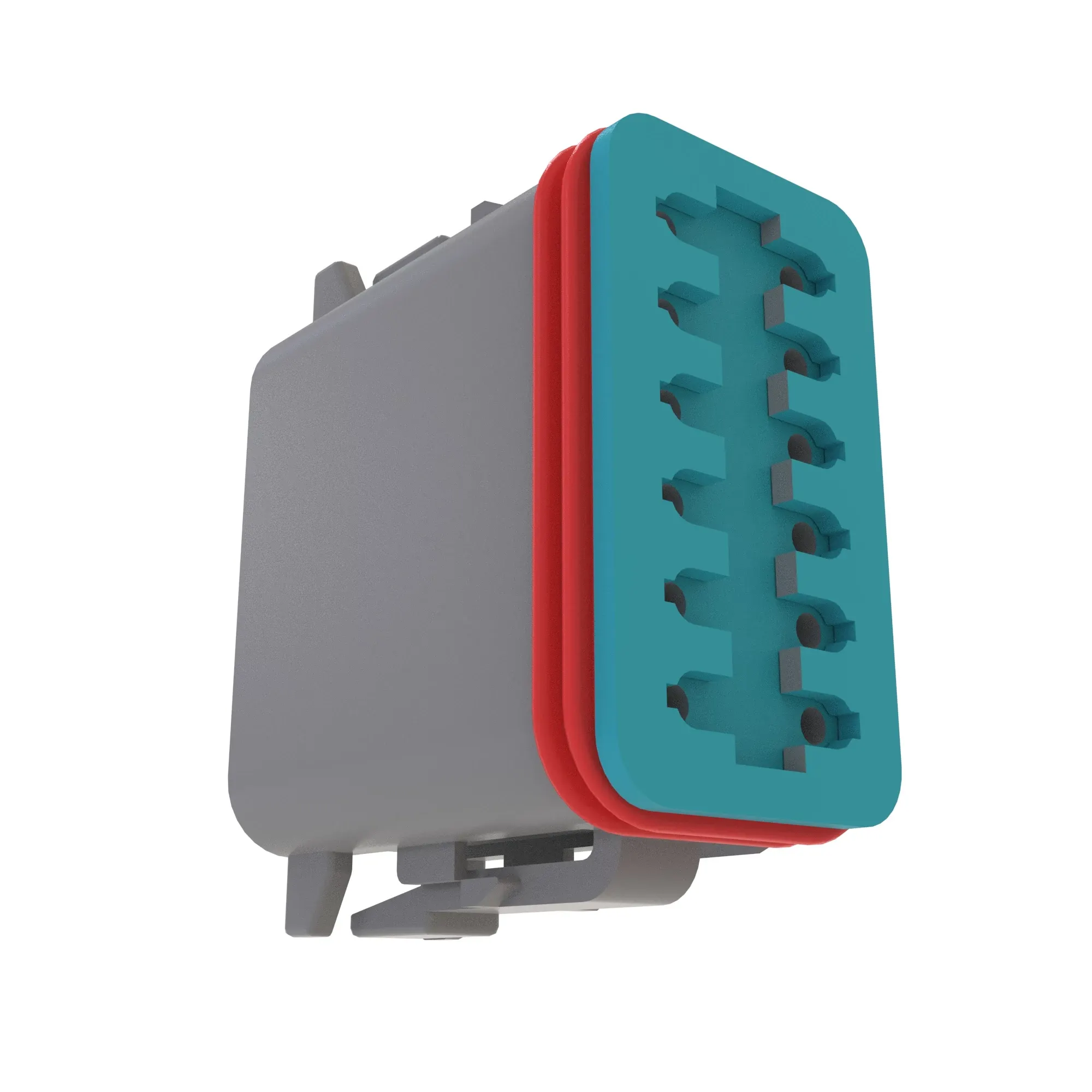 John Deere Gray Internal Electrical Connector Housing, 12 Cavities - 57M8963