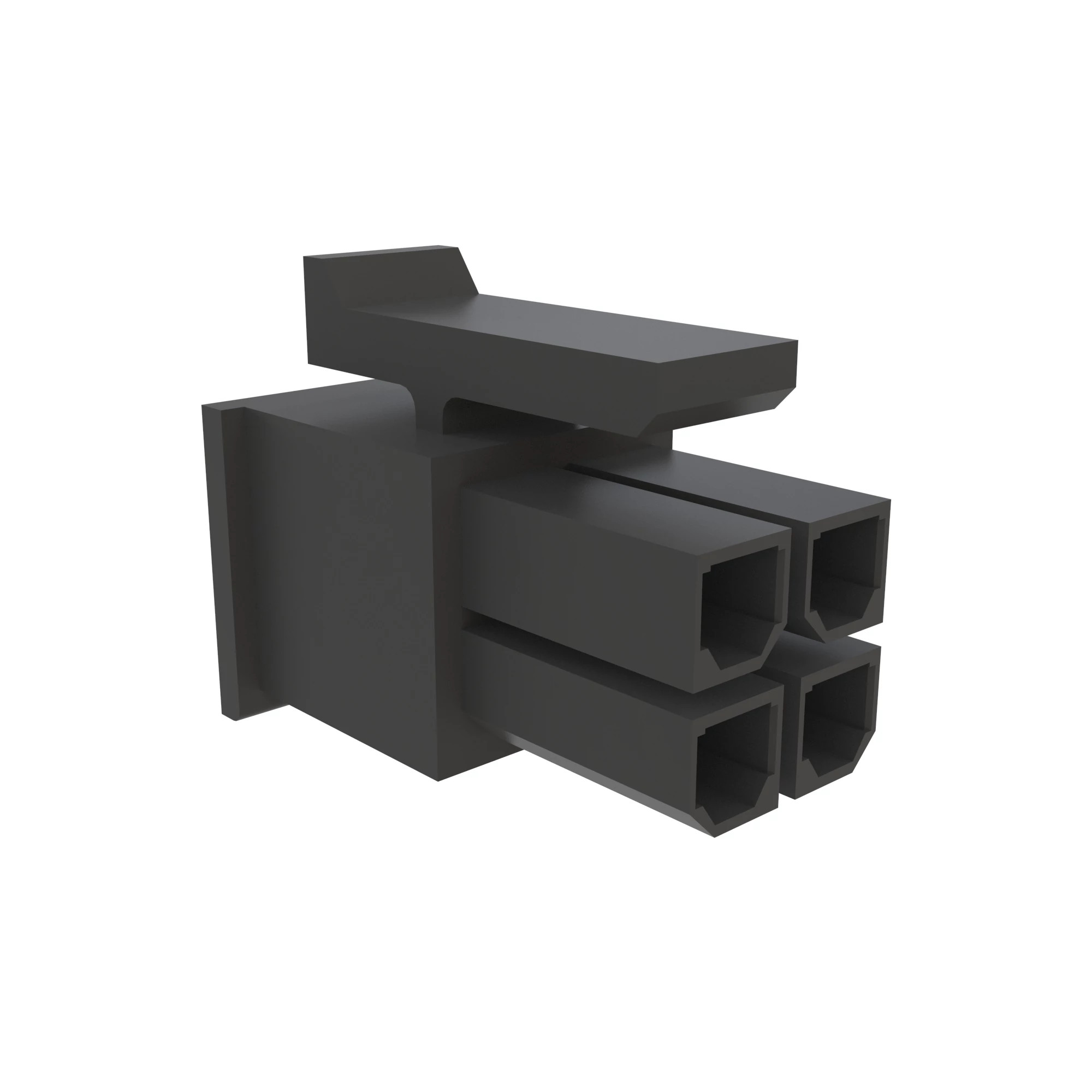 CONN MOLEX MFIT3.0 4W F BLK NYLON