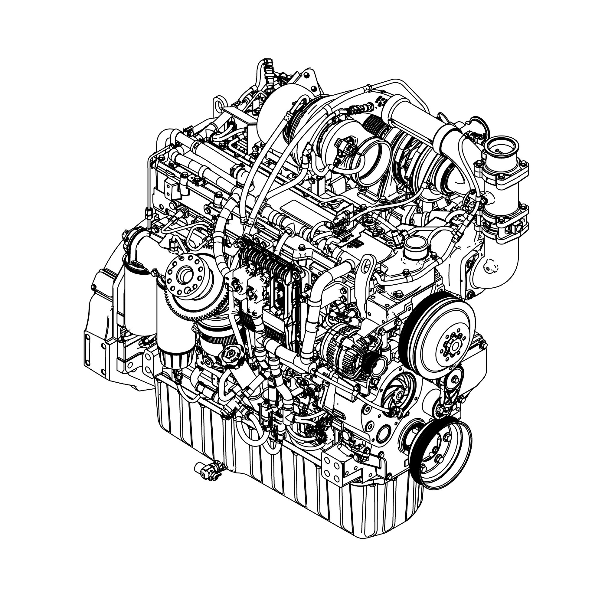 John Deere Diesel Engine, 9 Liter - RG38467