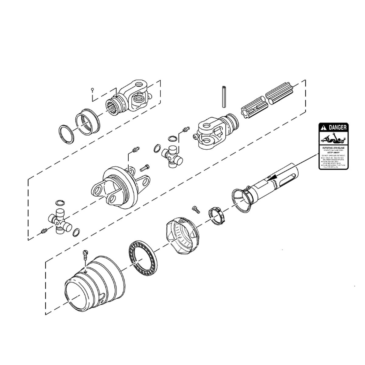 Universal Driveshaft, Driveline, Fr