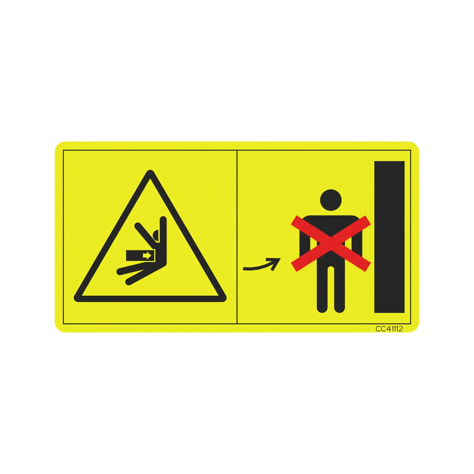 John Deere Door Safety Sign Danger Label - CC41112