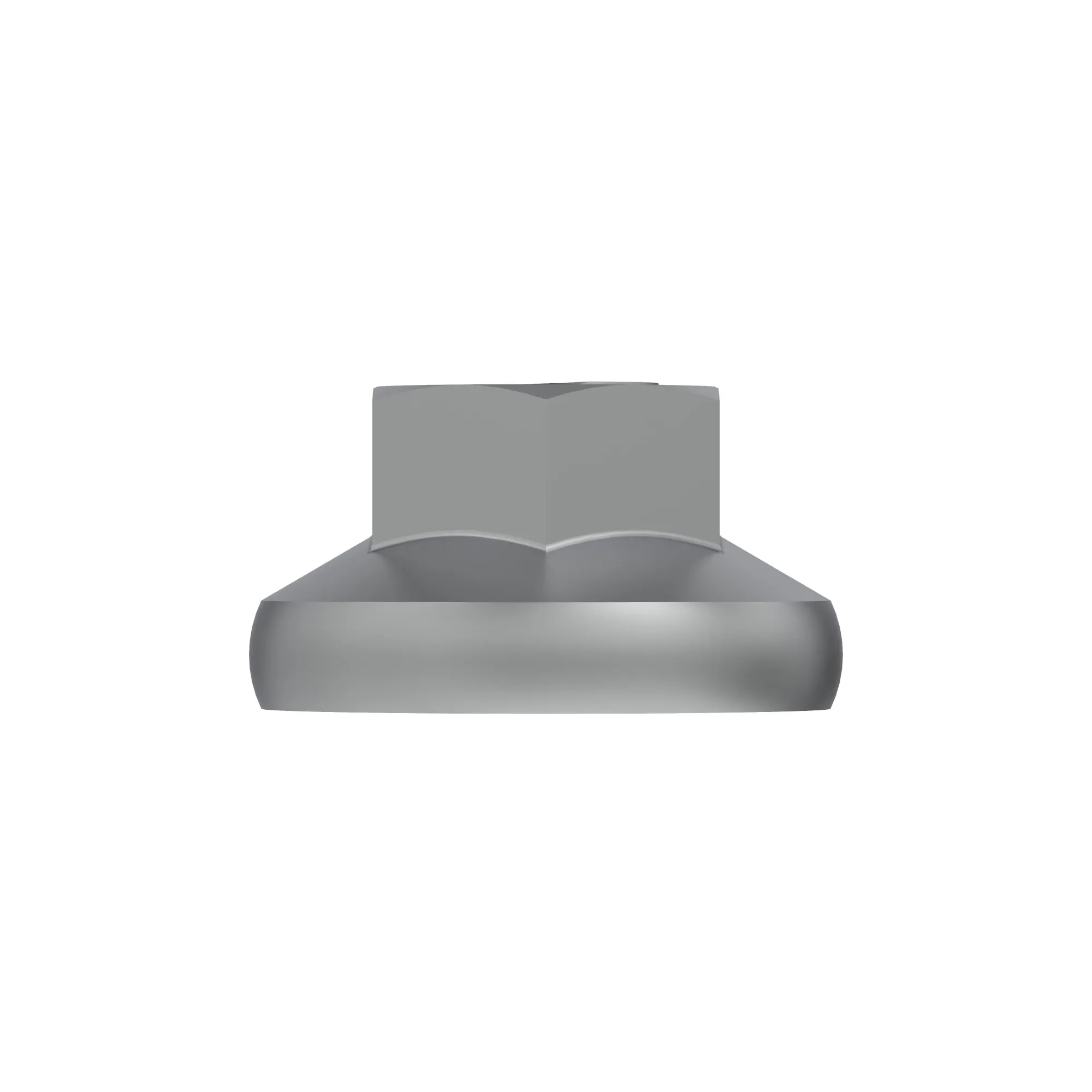 NUT,HEX FLNG M6 NYLOCK CL10 JDN389