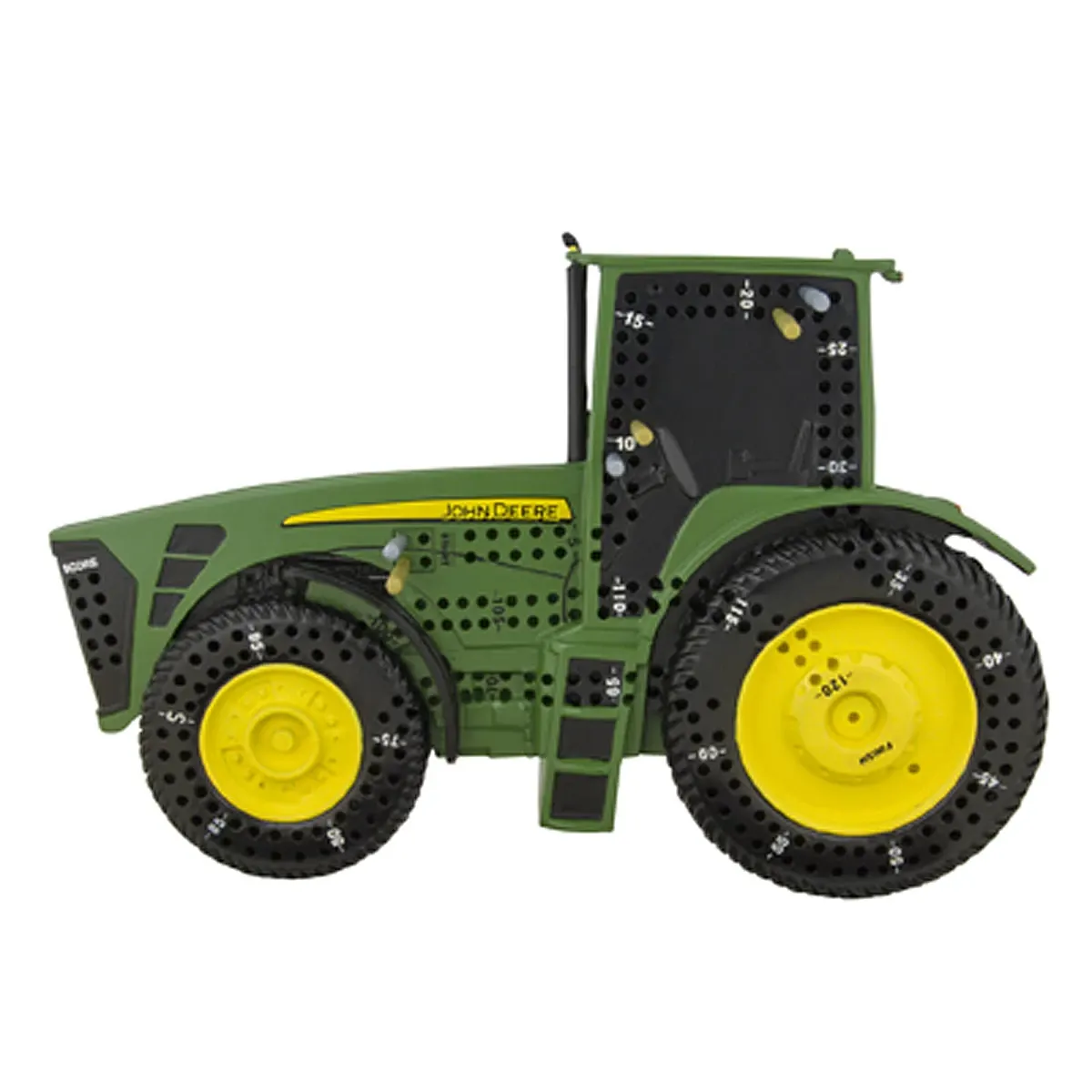 "Wooden Tractor Shaped Cribbage Board"