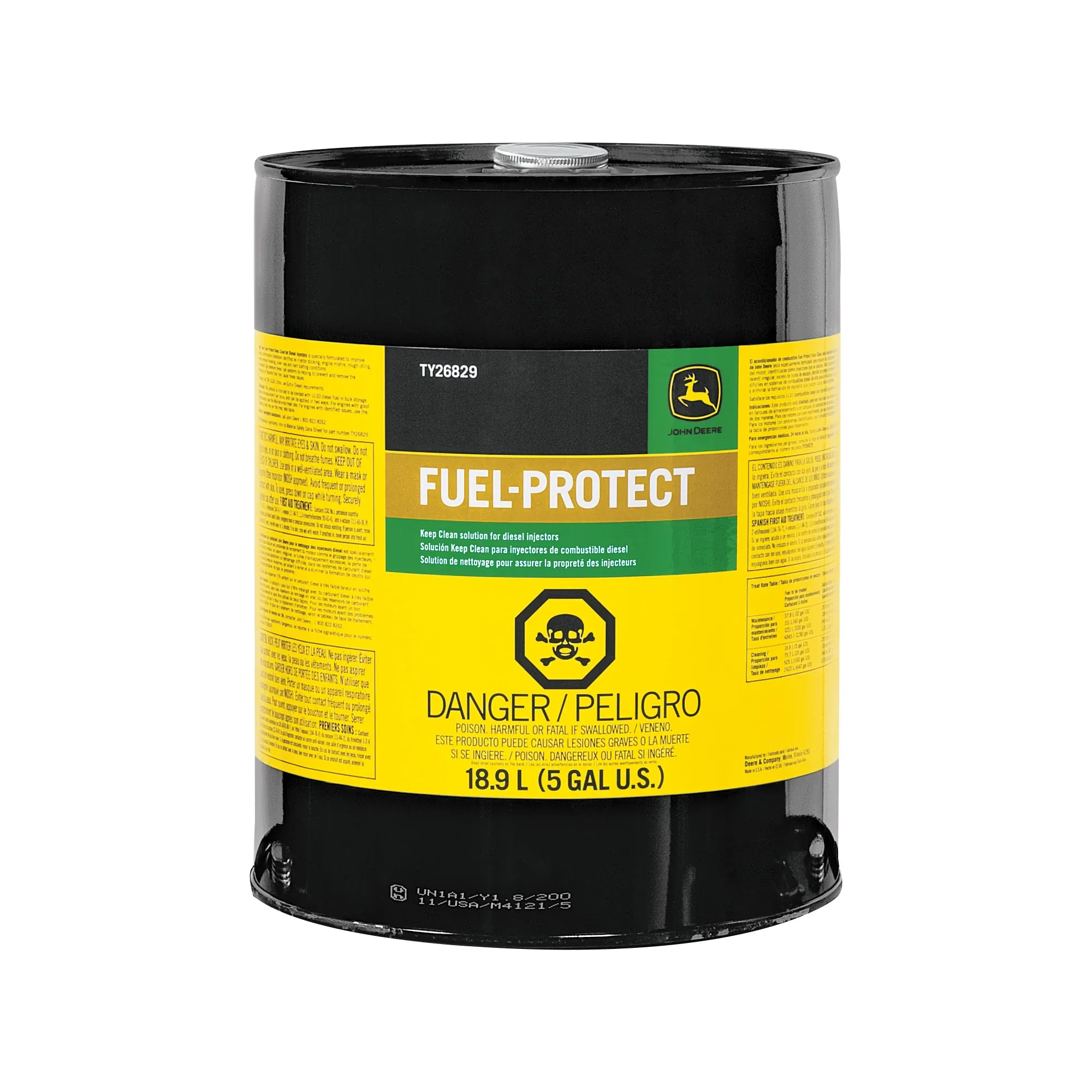 John Deere Fuel Conditioner, Fuel-Protect™, Keep Clean Solution, 18.9 Liter (5 Gallon) - TY26829