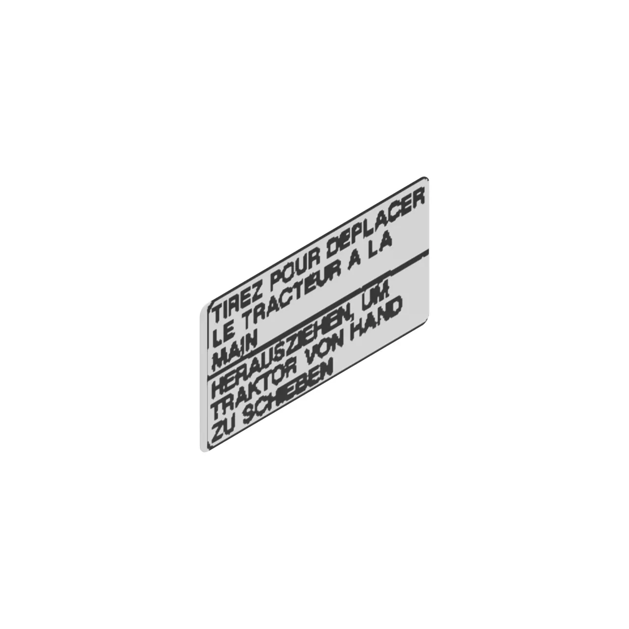 John Deere Hydro Release Rod Label - M113808