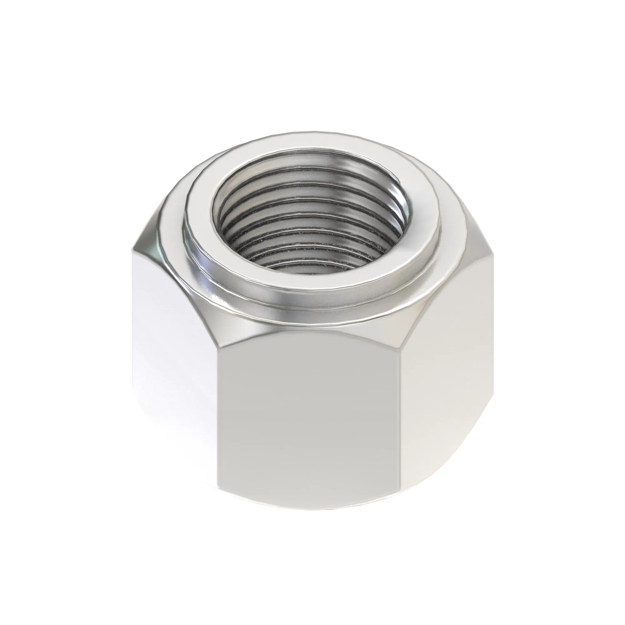 John Deere Hexagonal Lock Nut, 6.35 mm (1/4") - N318933