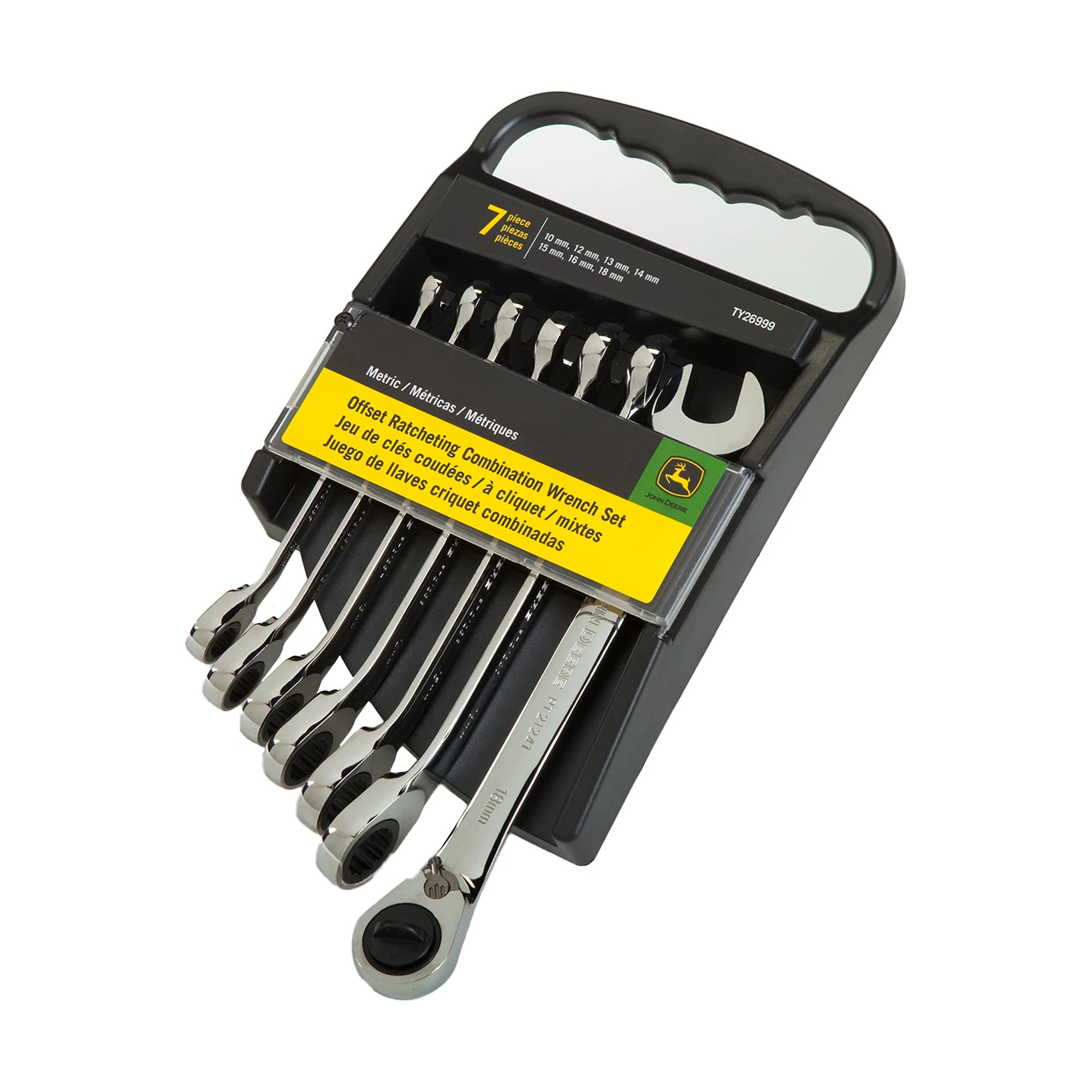 TY26999: Metric 7Pc Off-Set Comb. Wrench Set