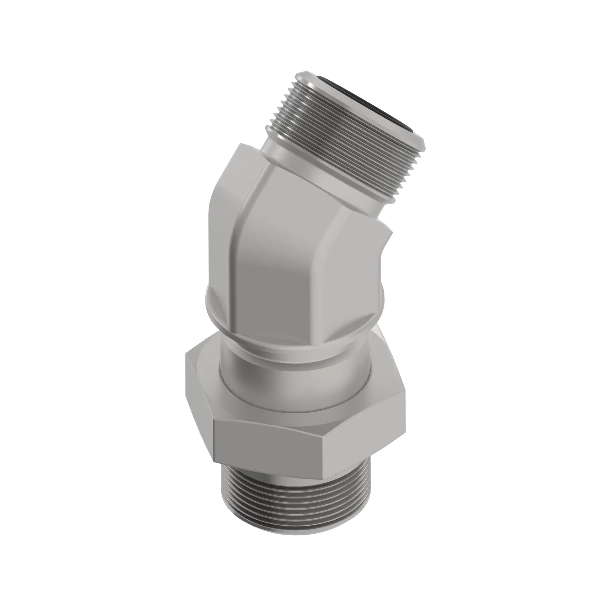 John Deere 45 Degree Bulkhead Elbow Fitting - AXE42929