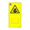 John Deere Caution Wing Crush Text Free Label - A83761