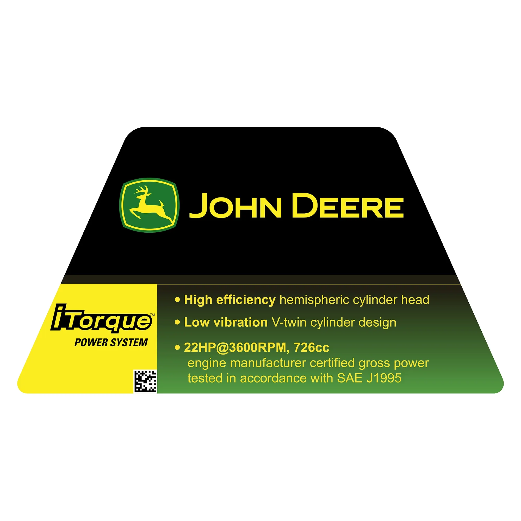 John Deere 726CC V-Twin Label, English - M178567