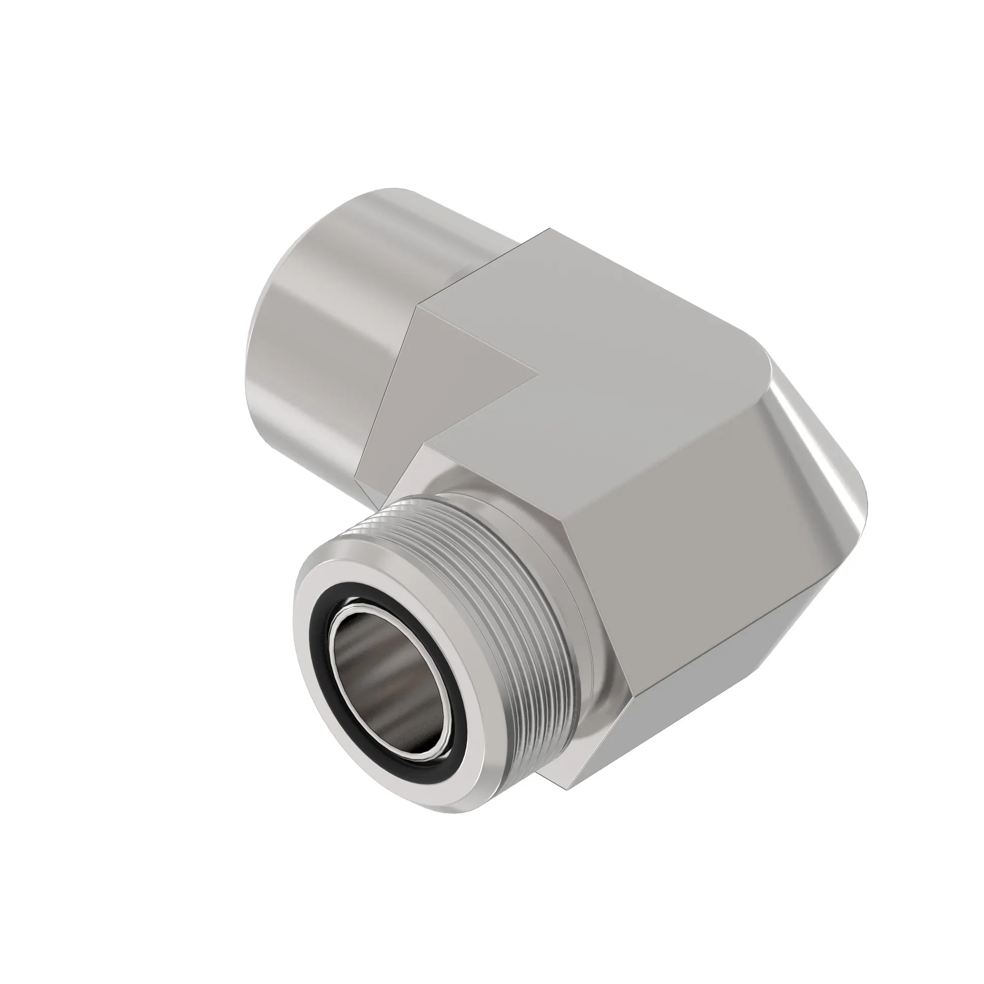 ELBOW FITTING, (3/4 ORFS X 1 NPTF)