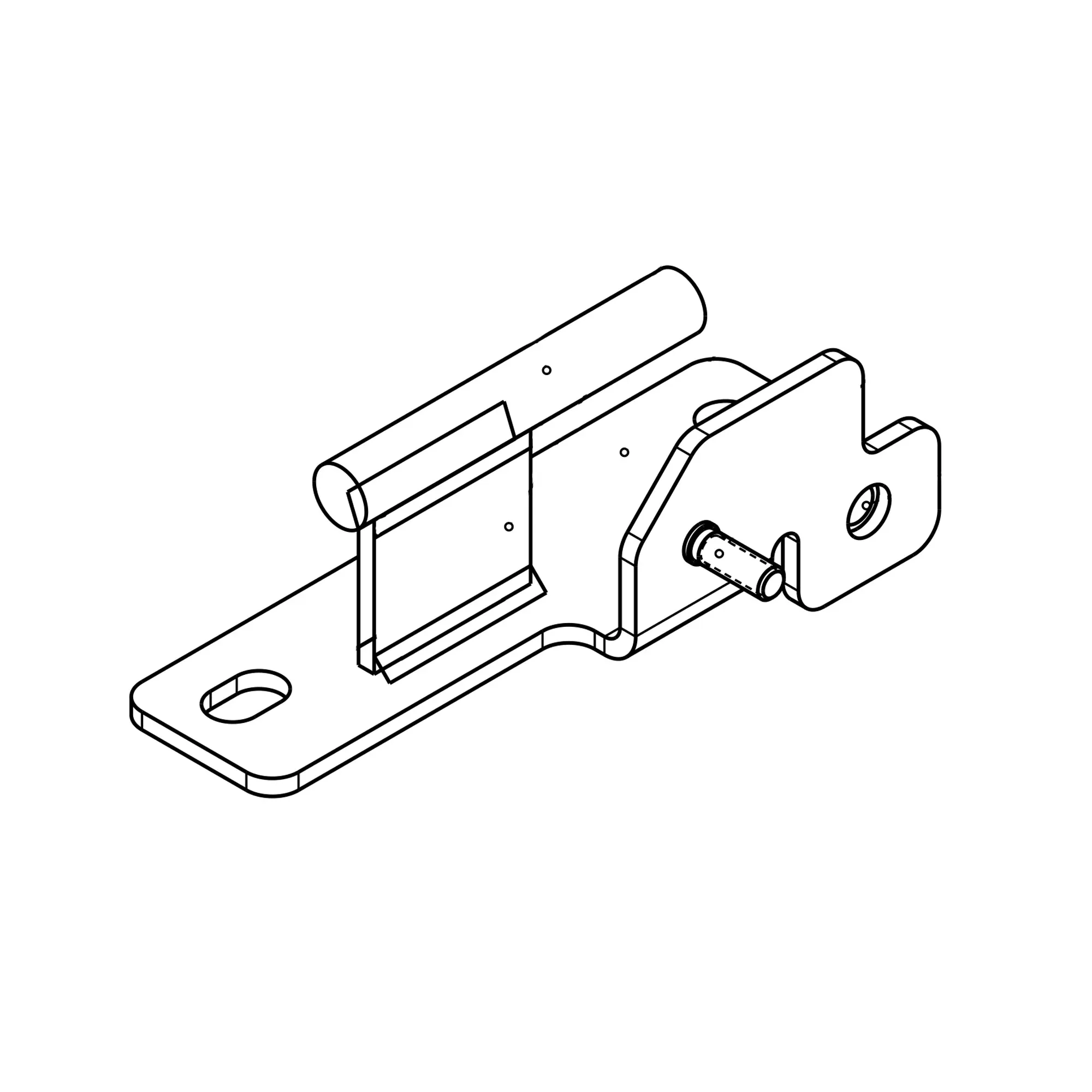 John Deere Rear Sideshield Hinge - AL228573