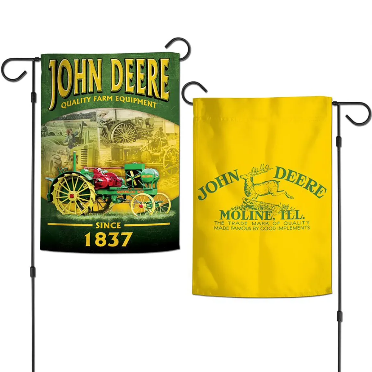 "2 Sided Vintage Tractor Garden Flag"