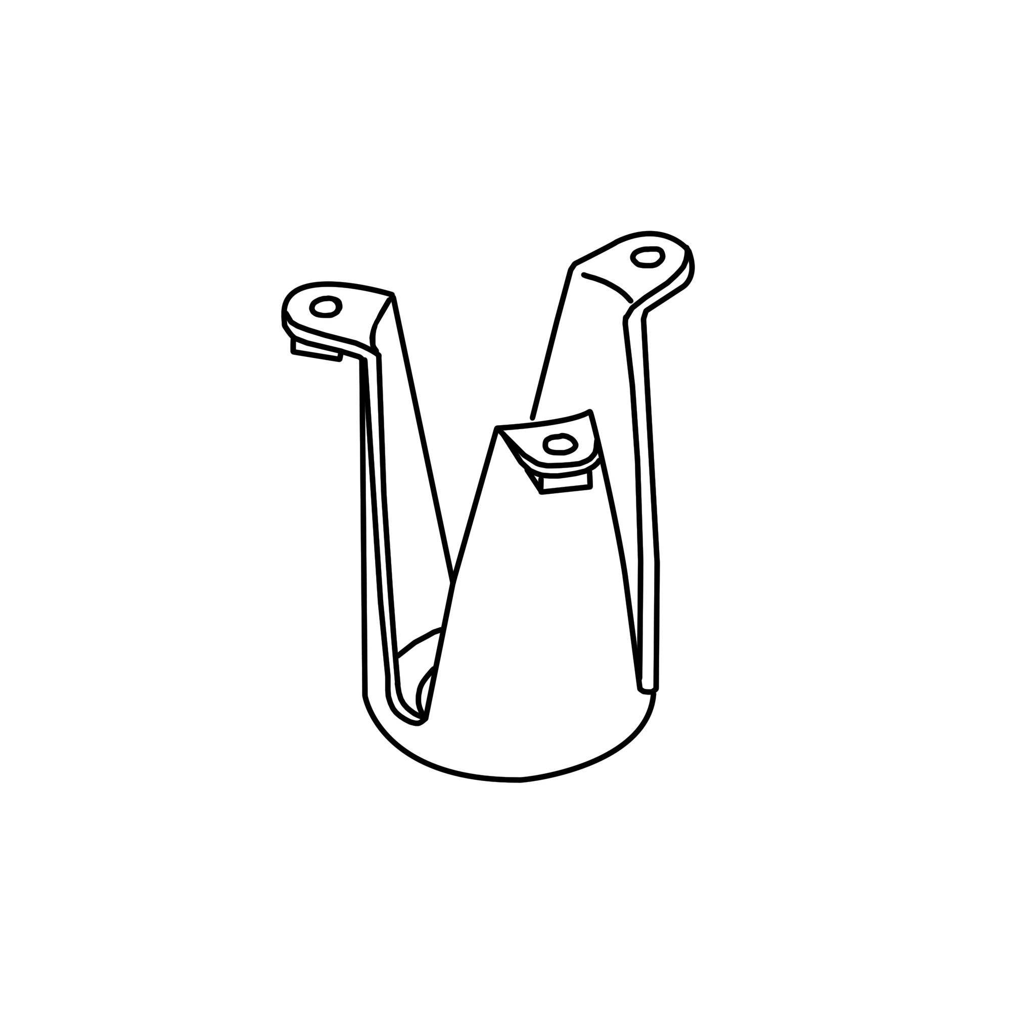 John Deere Engine Shroud Bracket - MIU13069