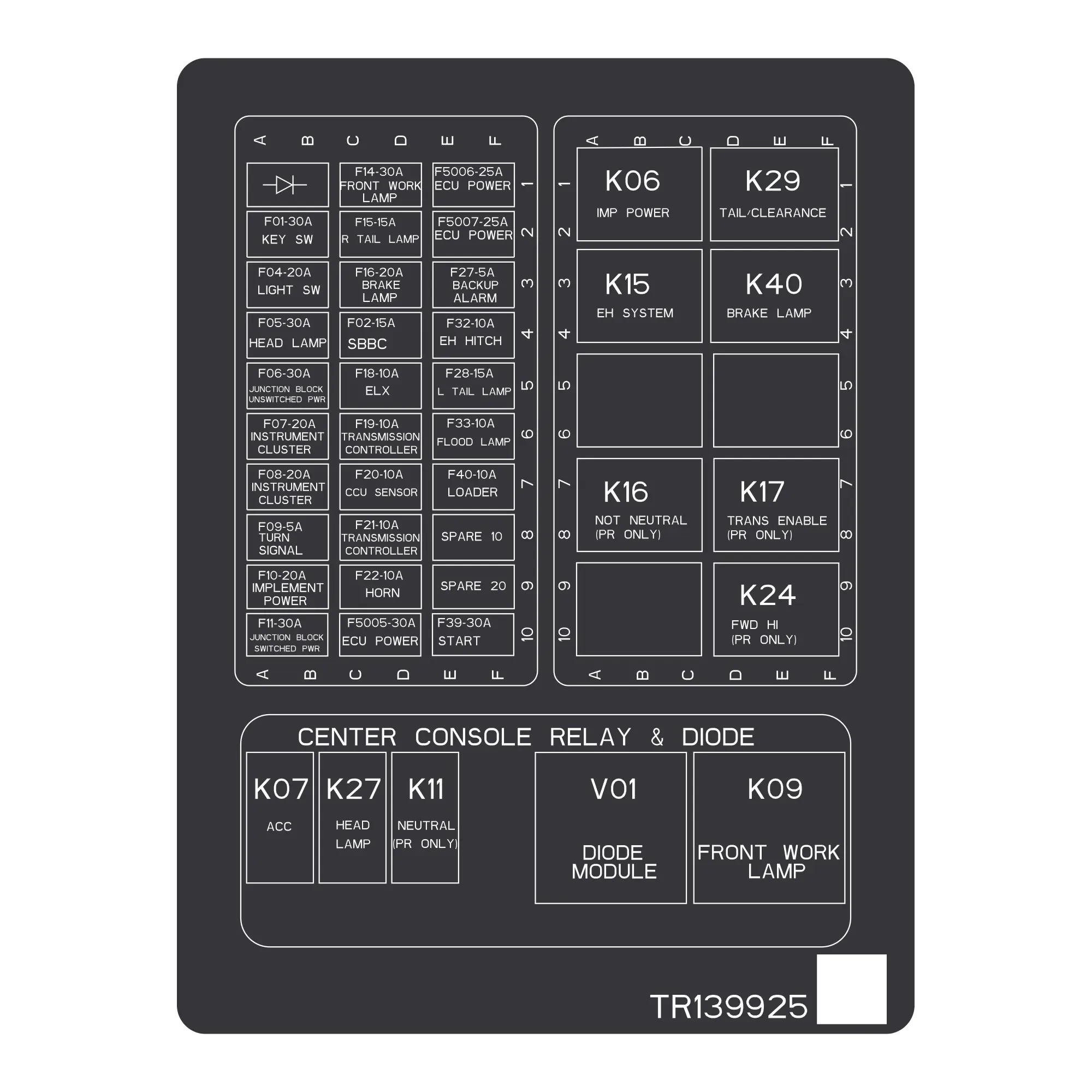 John Deere Label - TR139925