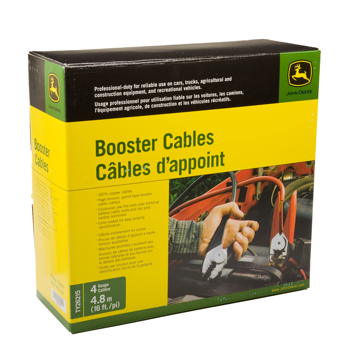 BOOSTER CABLE, 16 FT., 4 GAUGE