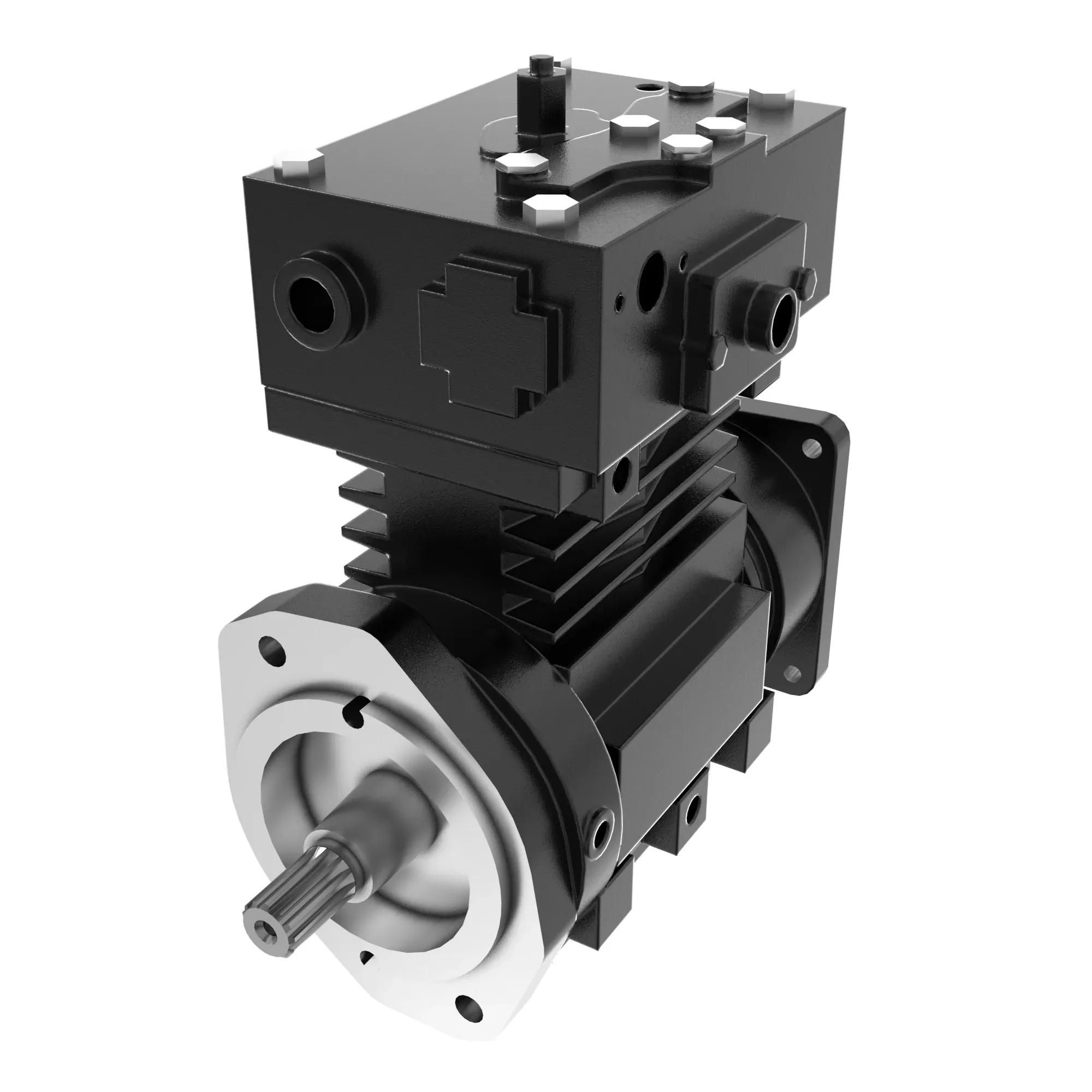 John Deere Flange Mount Air Compressor for Engine - RE509553