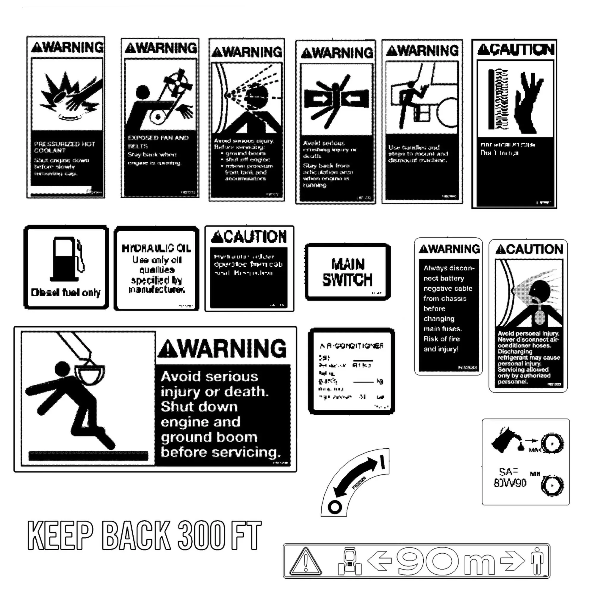 John Deere Warning Label - F692221