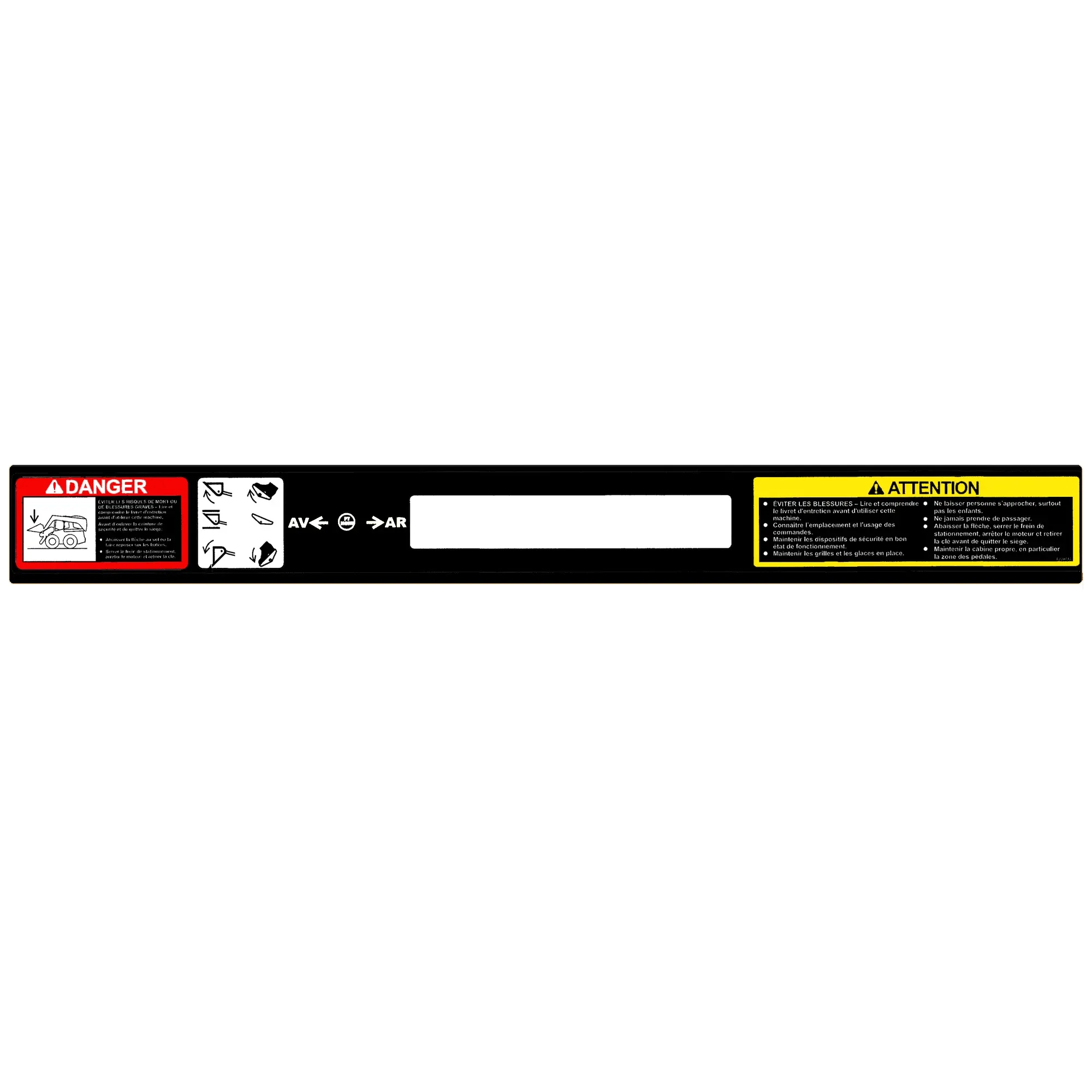 Label, Caution/Control French RH C2