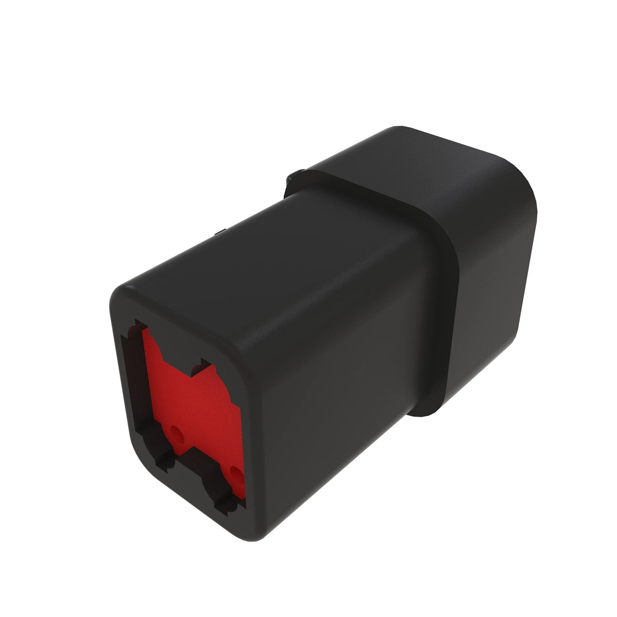 CONN DEUTSCH DTP 4W M S GRAY PLSTC