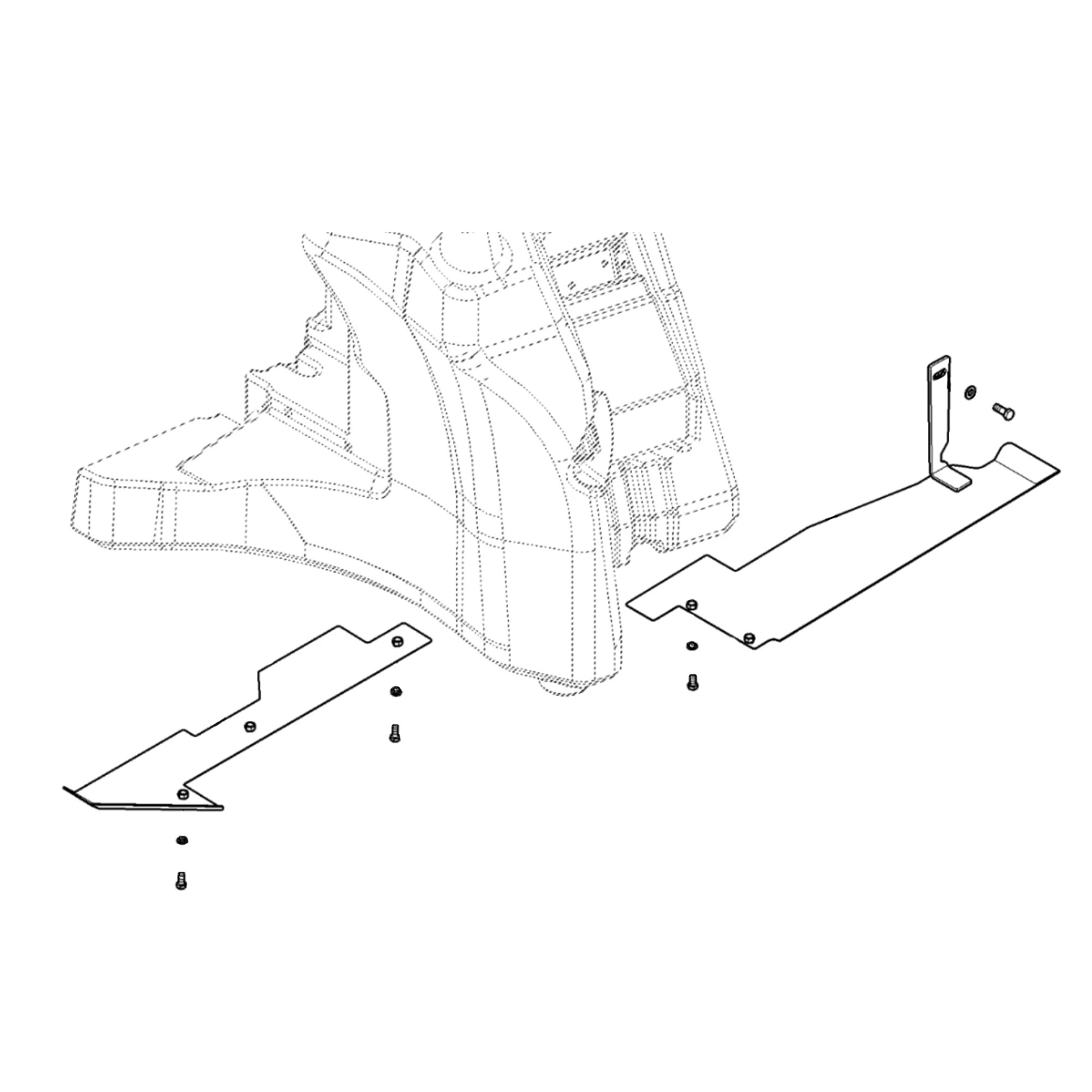 John Deere Fuel Tank Bottom Guard Attachment - BL15407
