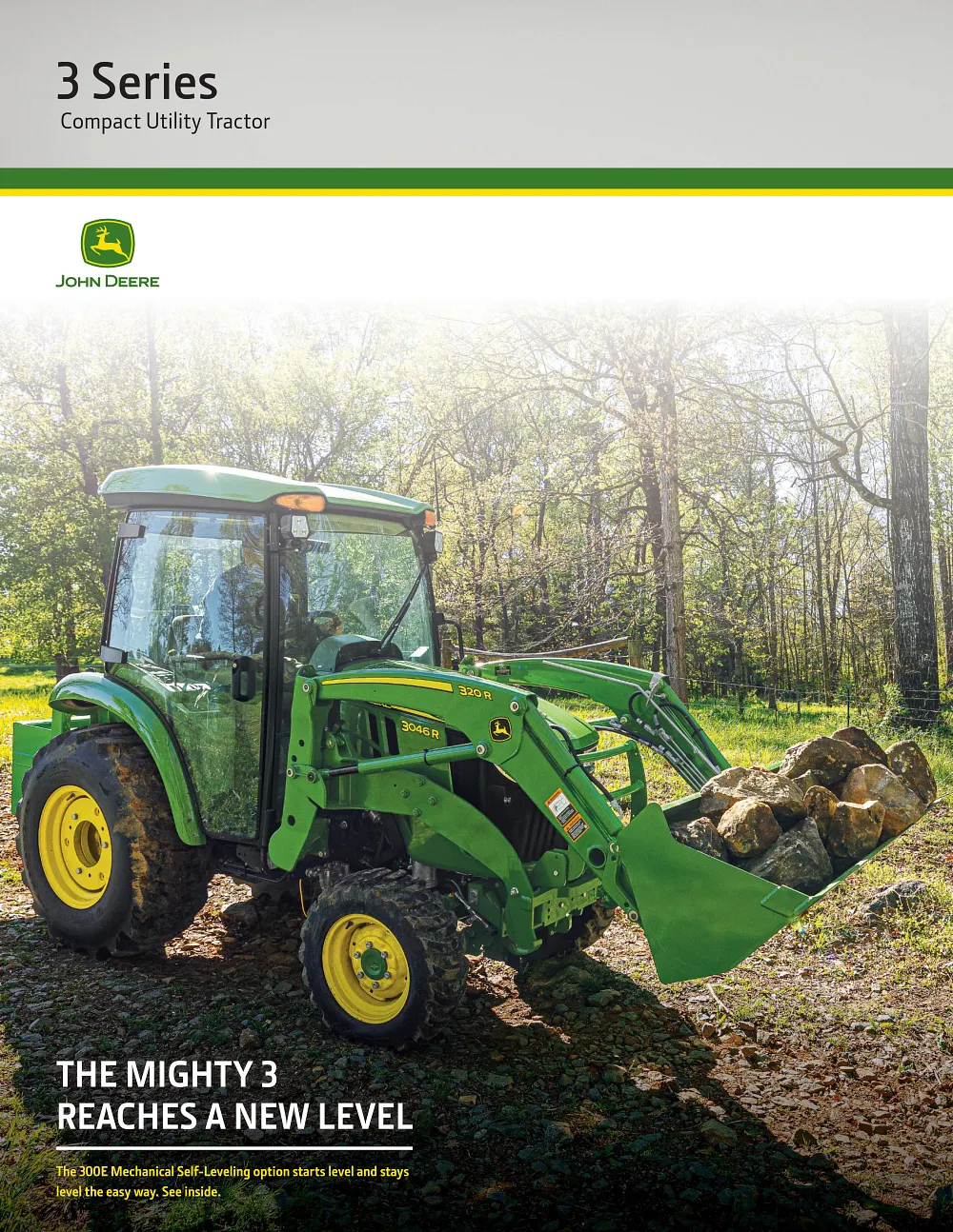 3 Series Compact Utility Tractor Brochure cover