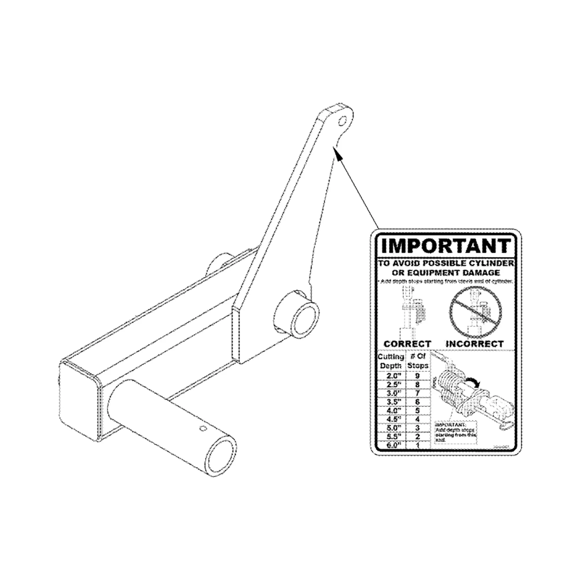 John Deere Wing Strut Rockshaft, Left Side - 5NS55200306